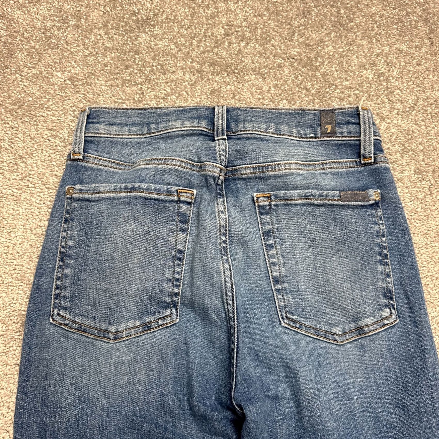 7 For All Mankind 7 For All Mankind Jeans High Waist Skinny Distressed Denim Blue 26 Womens Regular Inseam 27 Holiday City Streetwear 7 For All Mankind Womens Jeans Size 26" / US 2 / IT 38 - 5 Thumbnail