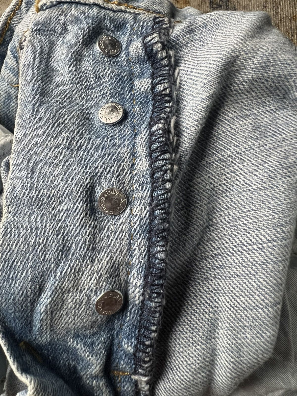 Balmain Balmain Washed Blue Biker Jeans Size US 30 / EU 46 - 5 Thumbnail