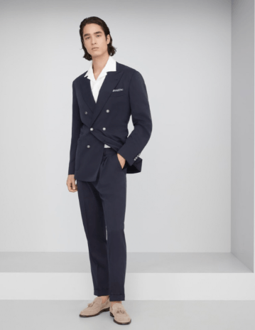Brunello Cucinelli Suit in Dark Blue Size US M / EU 48-50 / 2 - 1 Thumbnail