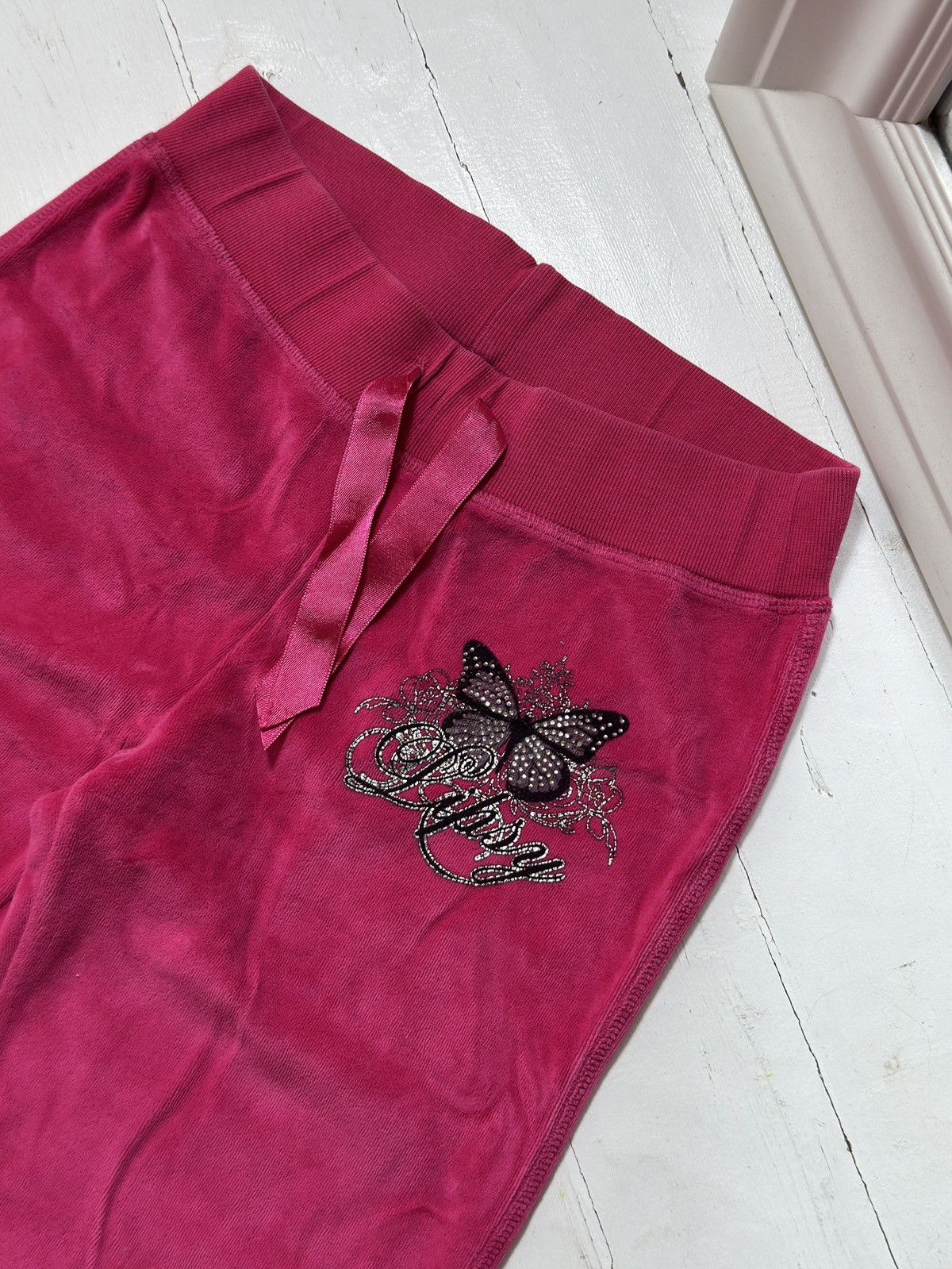 Other VINTAGE LIPSY VELOUR 2000s PINK PANTS Size 28" / US 6 / IT 42 - 7 Thumbnail