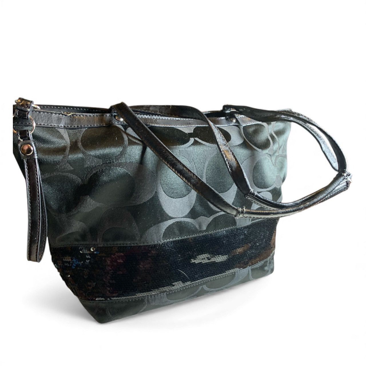 Coach Coach Black Sequined Tore Bag Size ONE SIZE - 2 Thumbnail