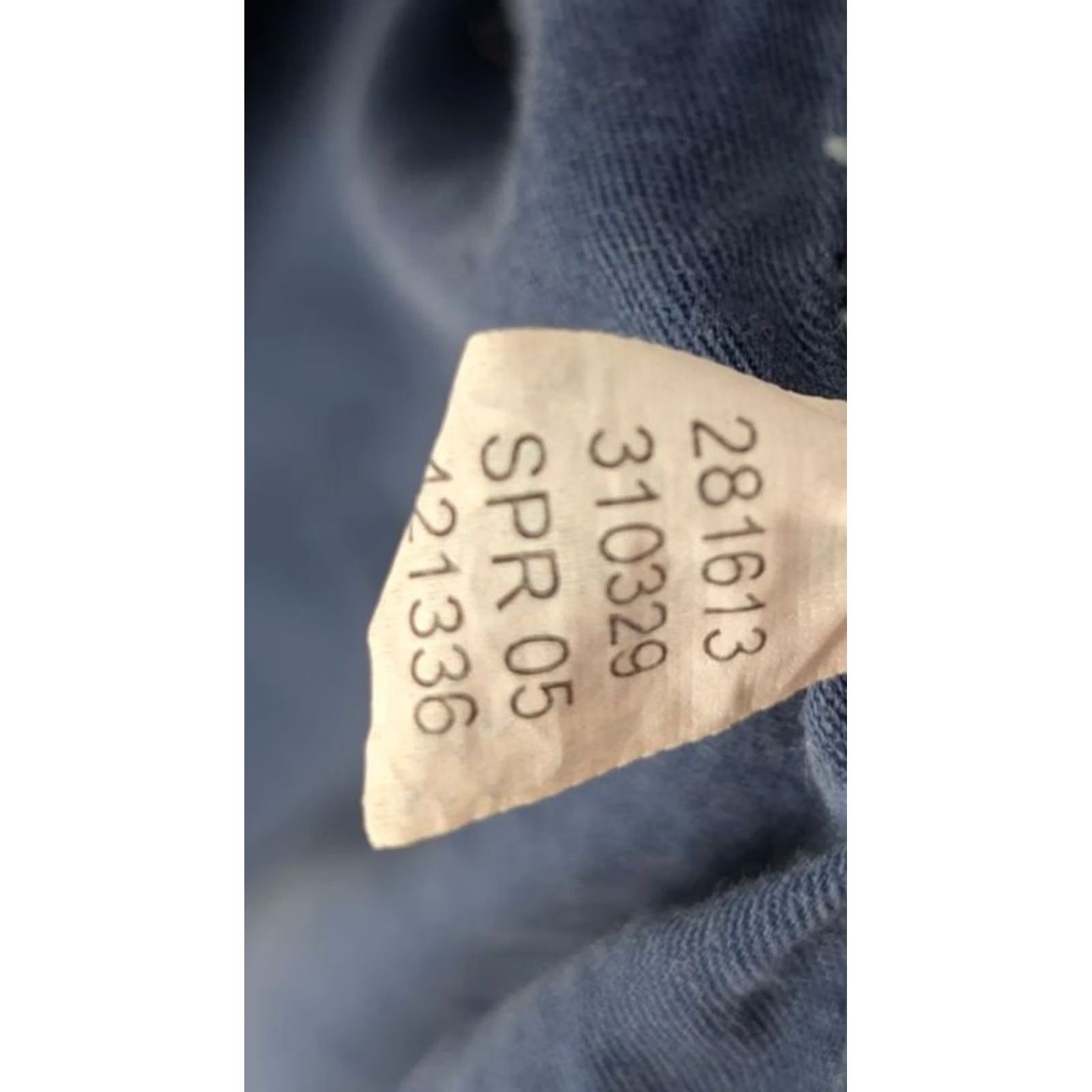 Gap VINTAGE Gap Denim Jacket Military Blazer Pink Stitch Puff Sleeve Y2K 2005 8 Blue Womens Size M / US 6-8 / IT 42-44 - 5 Thumbnail