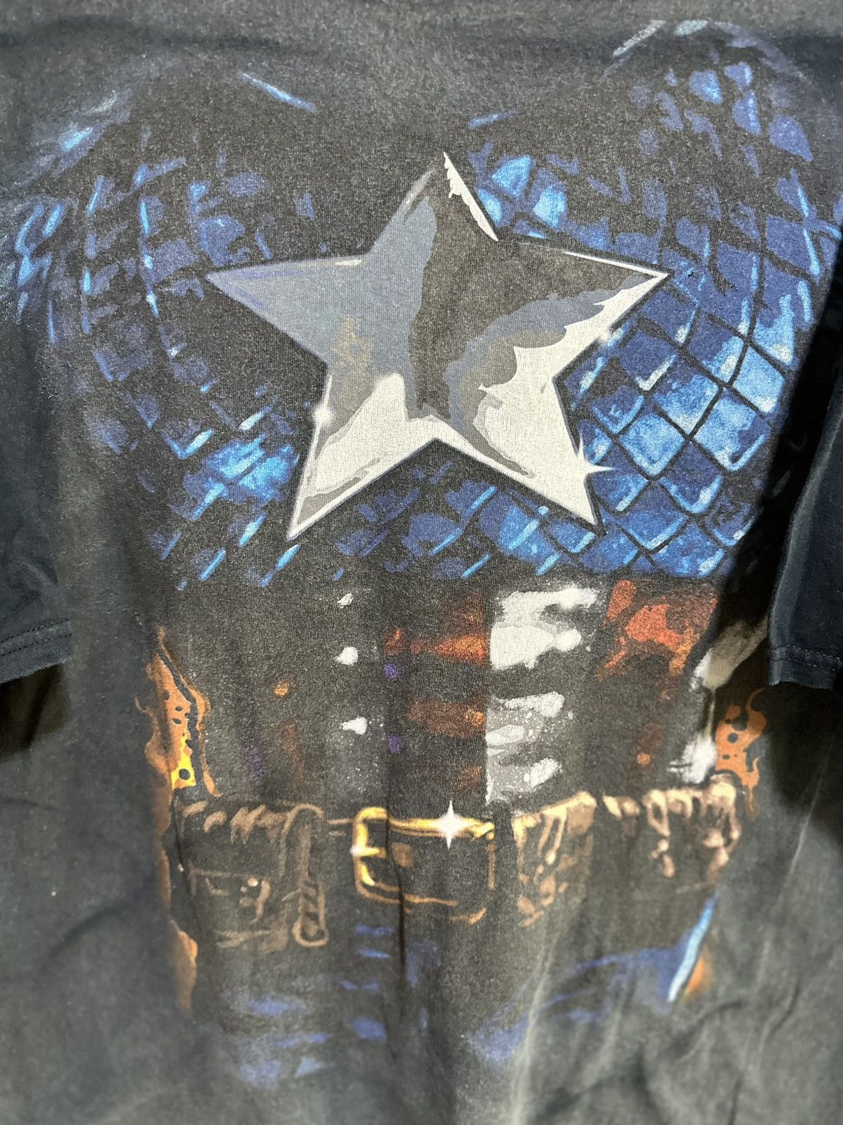 Marvel Comics Thrashed Vintage Marvel Captain America Faded Tee Size US XXL / EU 58 / 5 - 2 Thumbnail