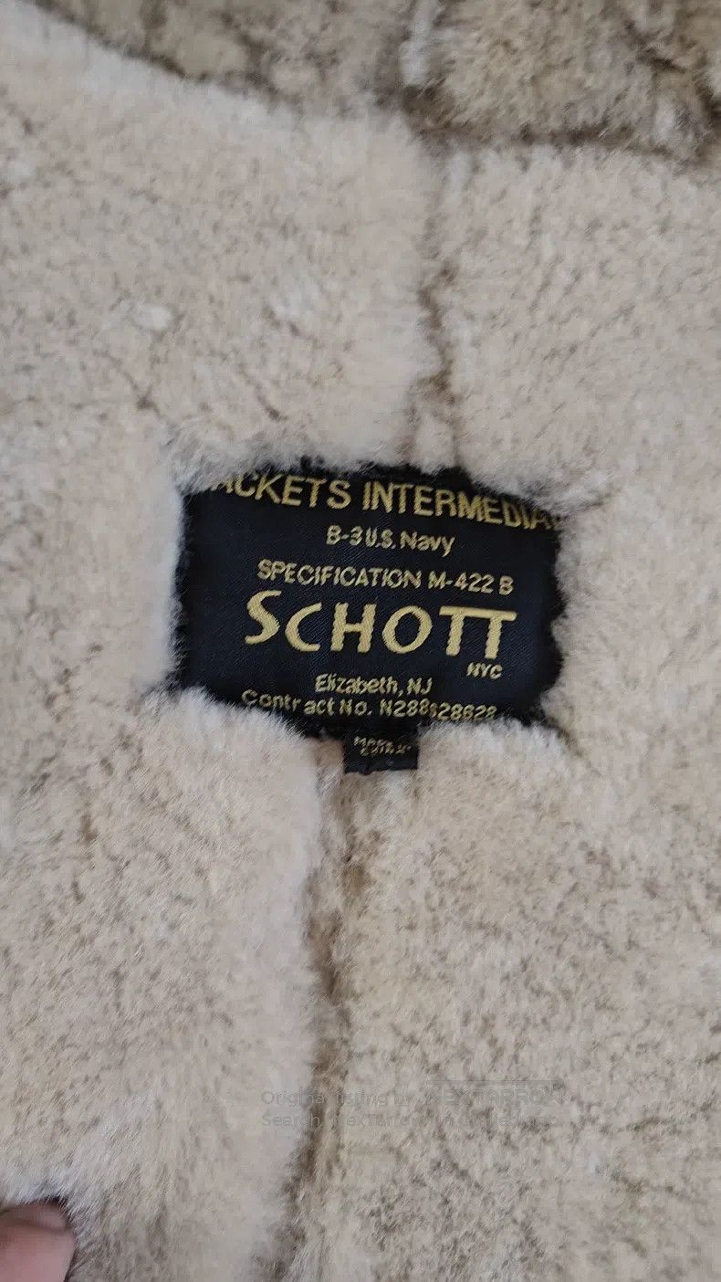 Schott Schott Fur integrated B3 leather jacket Size US L / EU 52-54 / 3 - 2 Thumbnail