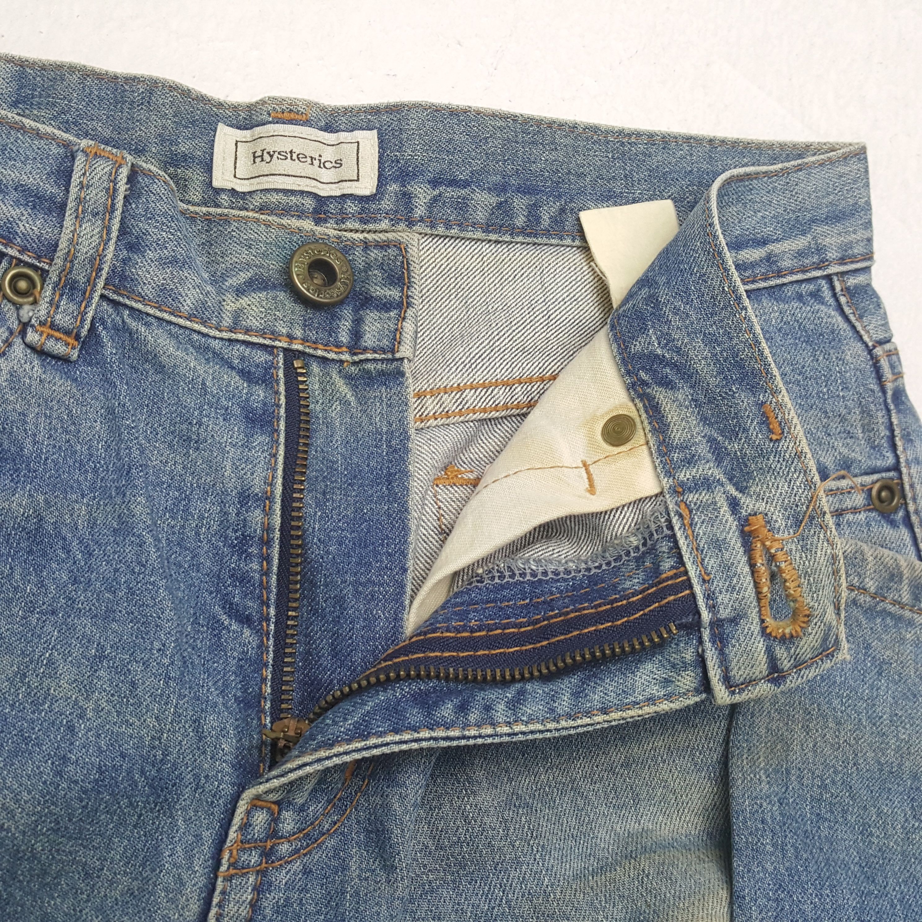 Hysteric Glamour × Japanese Brand × Vintage HYSTERIC GLAMOUR Japanese Brand Streetwear Custom Art Jeans Size US 27 - 12 Thumbnail