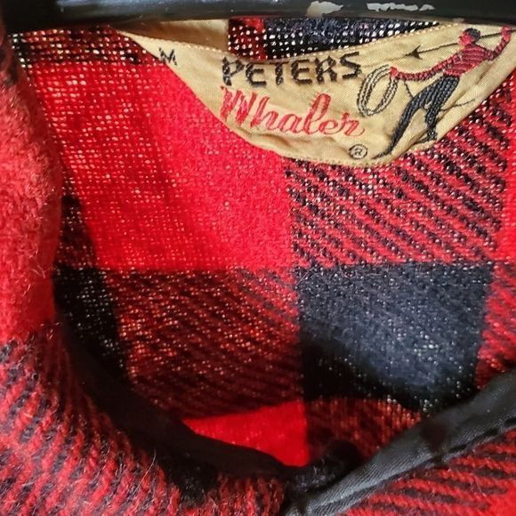 Vintage Vintage Peters Whaler Red Buffalo Plaid Wool Long Sleeve Sz Size US M / EU 48-50 / 2 - 6 Thumbnail