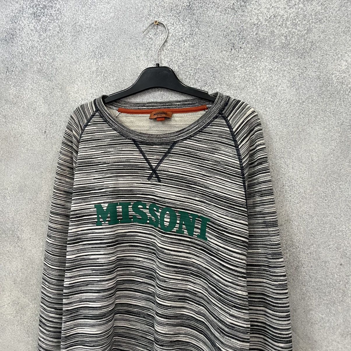 Missoni MISSONI Sweatshirt Big Logo Rainbow Size US L / EU 52-54 / 3 - 2 Thumbnail