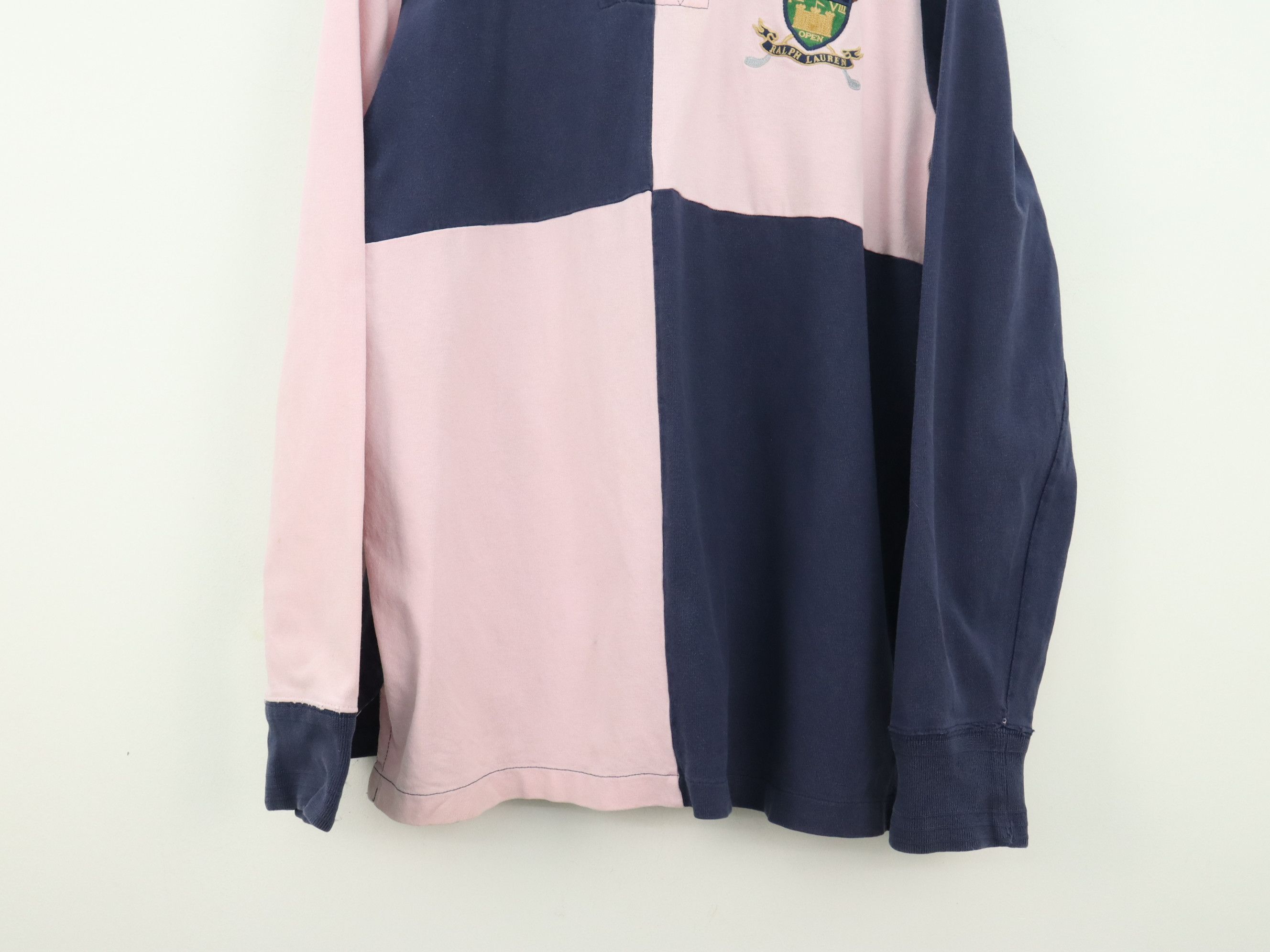 Polo Ralph Lauren Polo Ralph Lauren Color Block Patch #2 L/S Polo Rugby Shirt Size US L / EU 52-54 / 3 - 14 Thumbnail