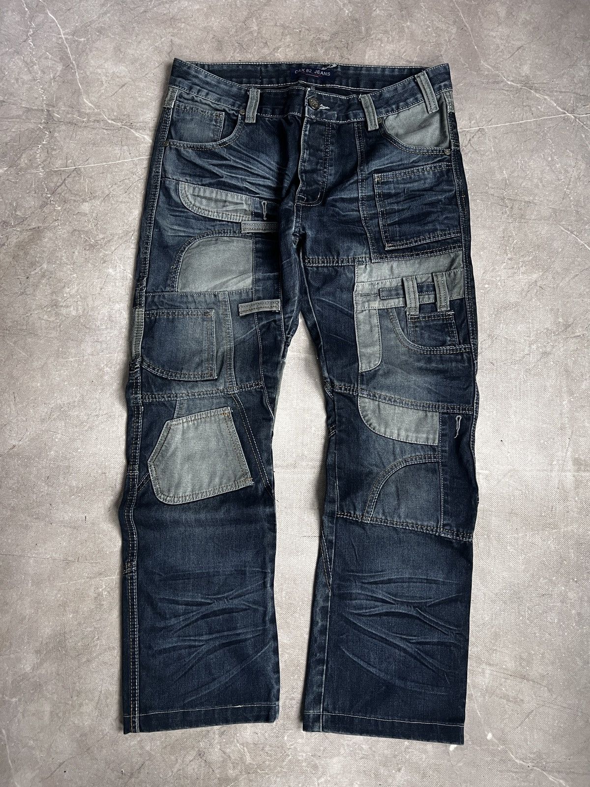 Dolce & Gabbana Japanese deconstructed denim avant garde jeans y2k hype Size US 33 - 1 Thumbnail