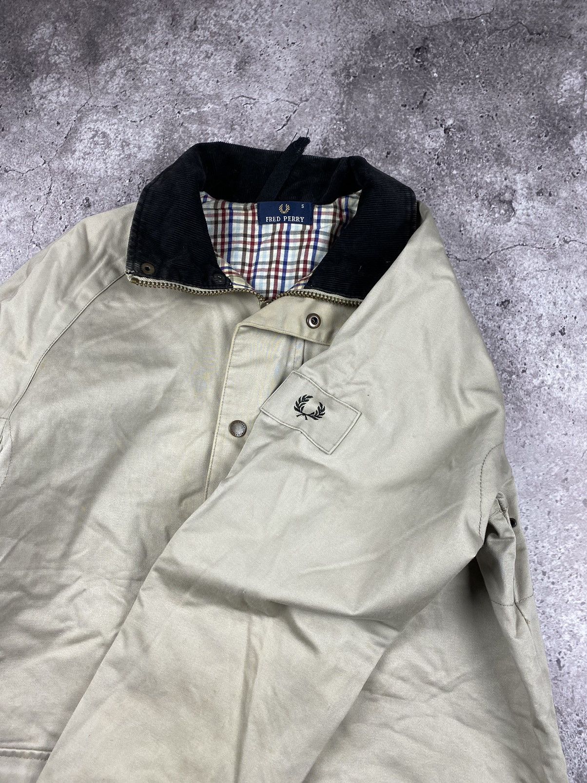 Vintage Fred perry 90’s Casual patched multipocket jacket