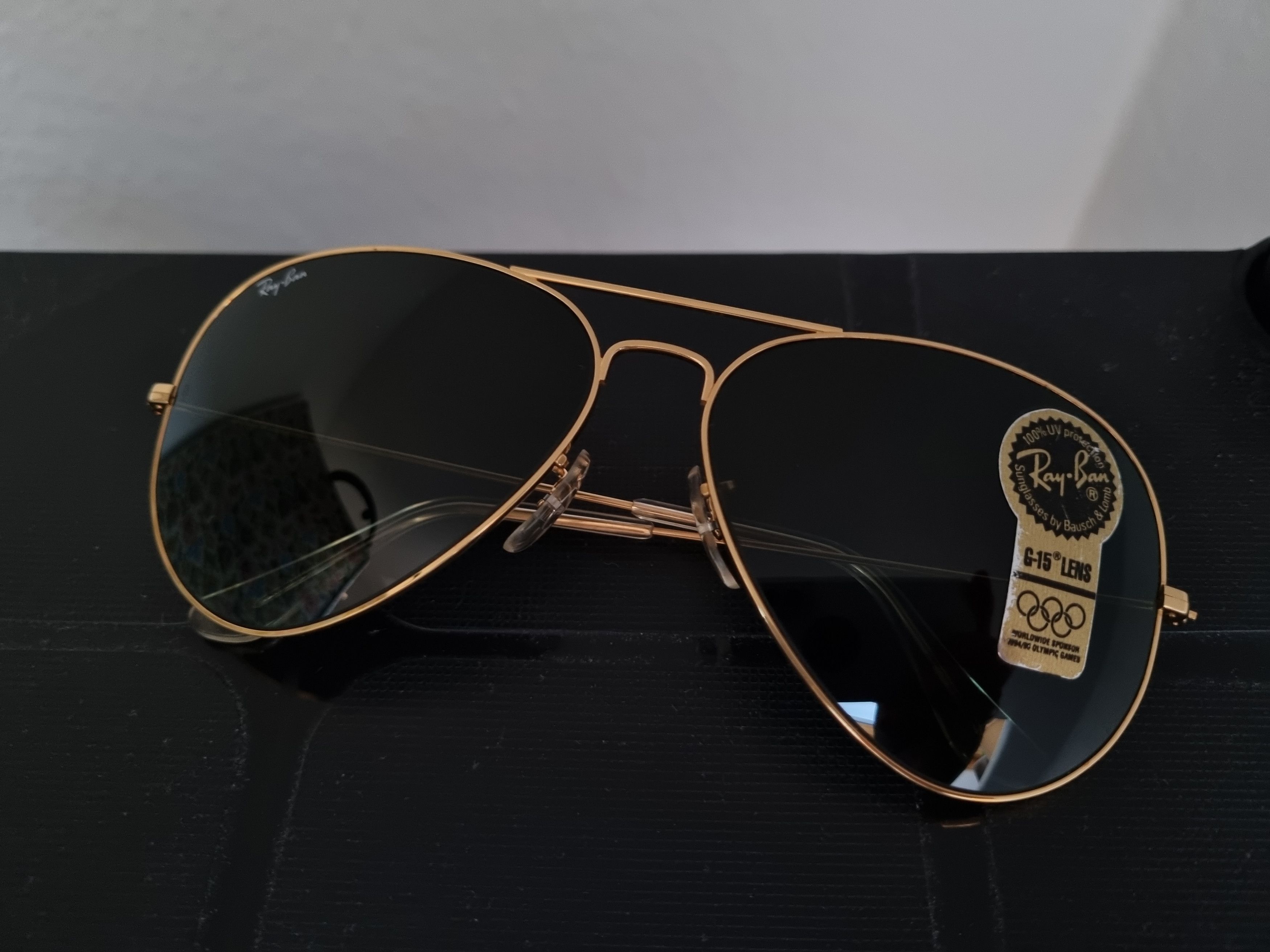 RayBan B&L Ray Ban USA Vintage Aviator 100% UV, G-15 | L2846 |62mm Size ONE SIZE - 20 Thumbnail