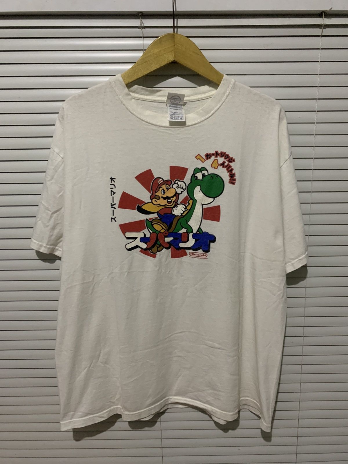 Nintendo Vintage Nintendo Super Mario Bros promo tee tshirt Size US XL / EU 56 / 4 - 1 Thumbnail