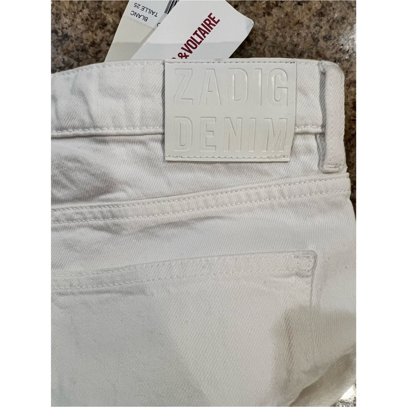 Zadig & Voltaire Zadig & Voltaire Clint White Straight Leg Jeans NWT Size 25 Size 25" / US 0 / IT 36 - 9 Thumbnail