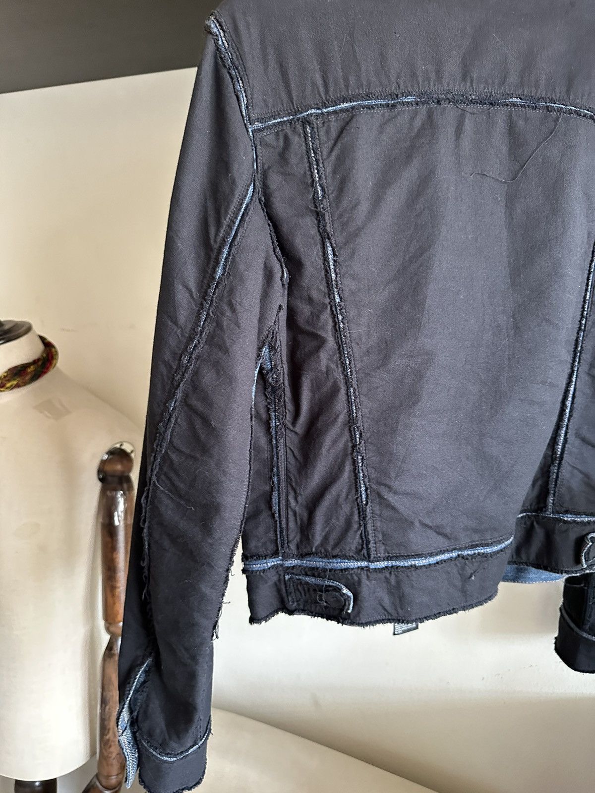 Maison Margiela FW04 Artisanal Maison Margiela Black Overlay Jacket Size US XS / EU 42 / 0 - 12 Thumbnail