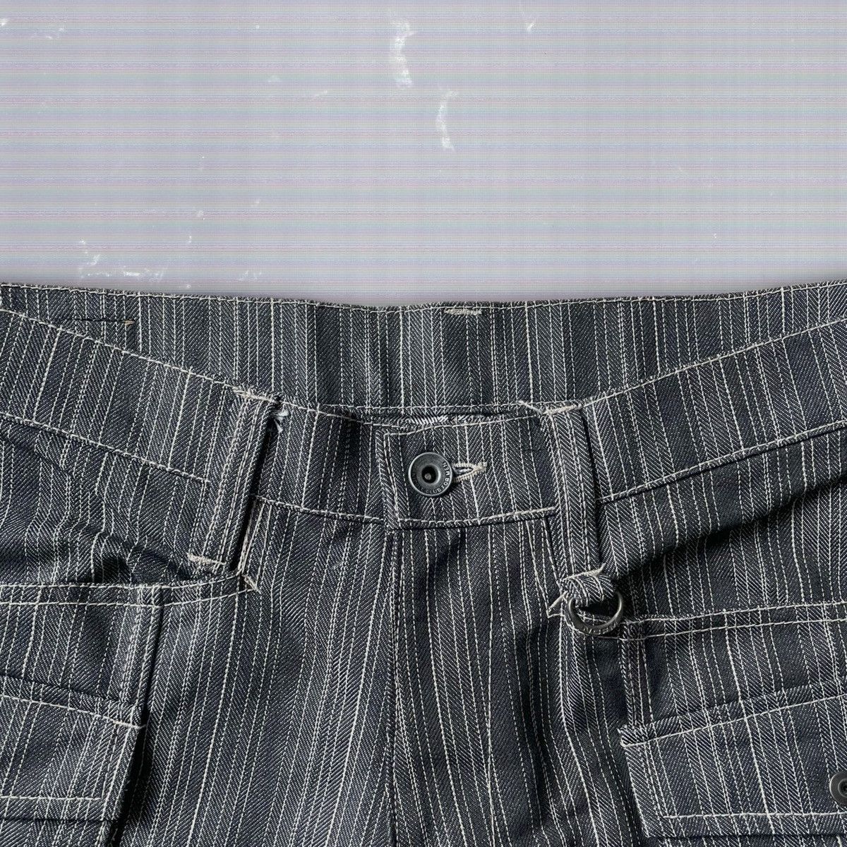 Designer × Nicole Club Nicole Club For Men Flared Striped Trousers Size US 31 - 4 Thumbnail