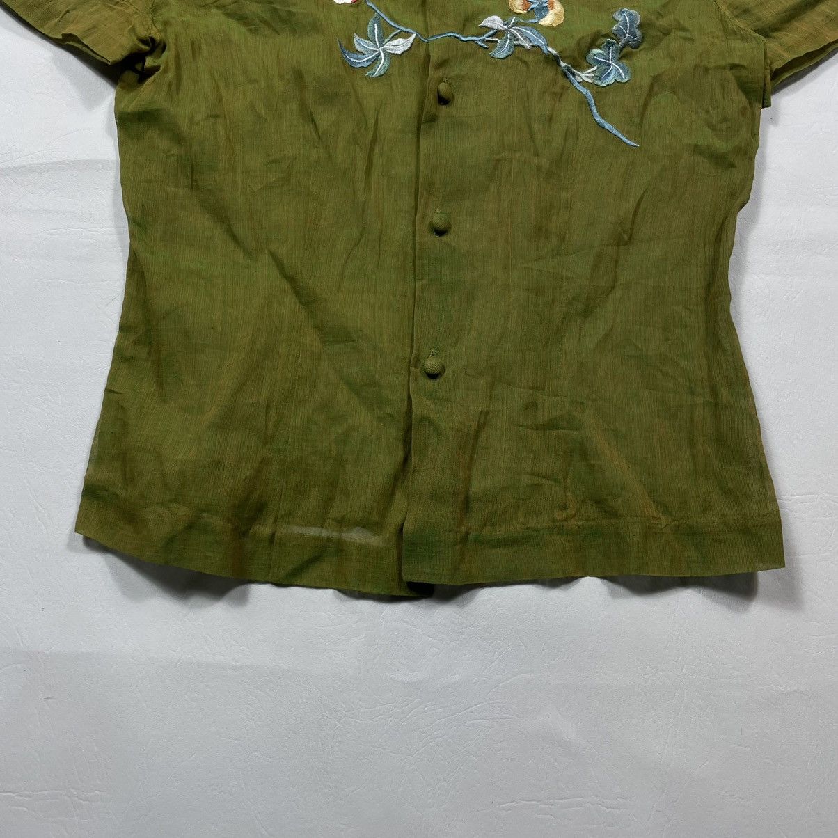 Vivienne Tam VIVIENNE TAM 90’s IRIDESCENT FLORAL BUTTON UP Size XS / US 0-2 / IT 36-38 - 6 Thumbnail