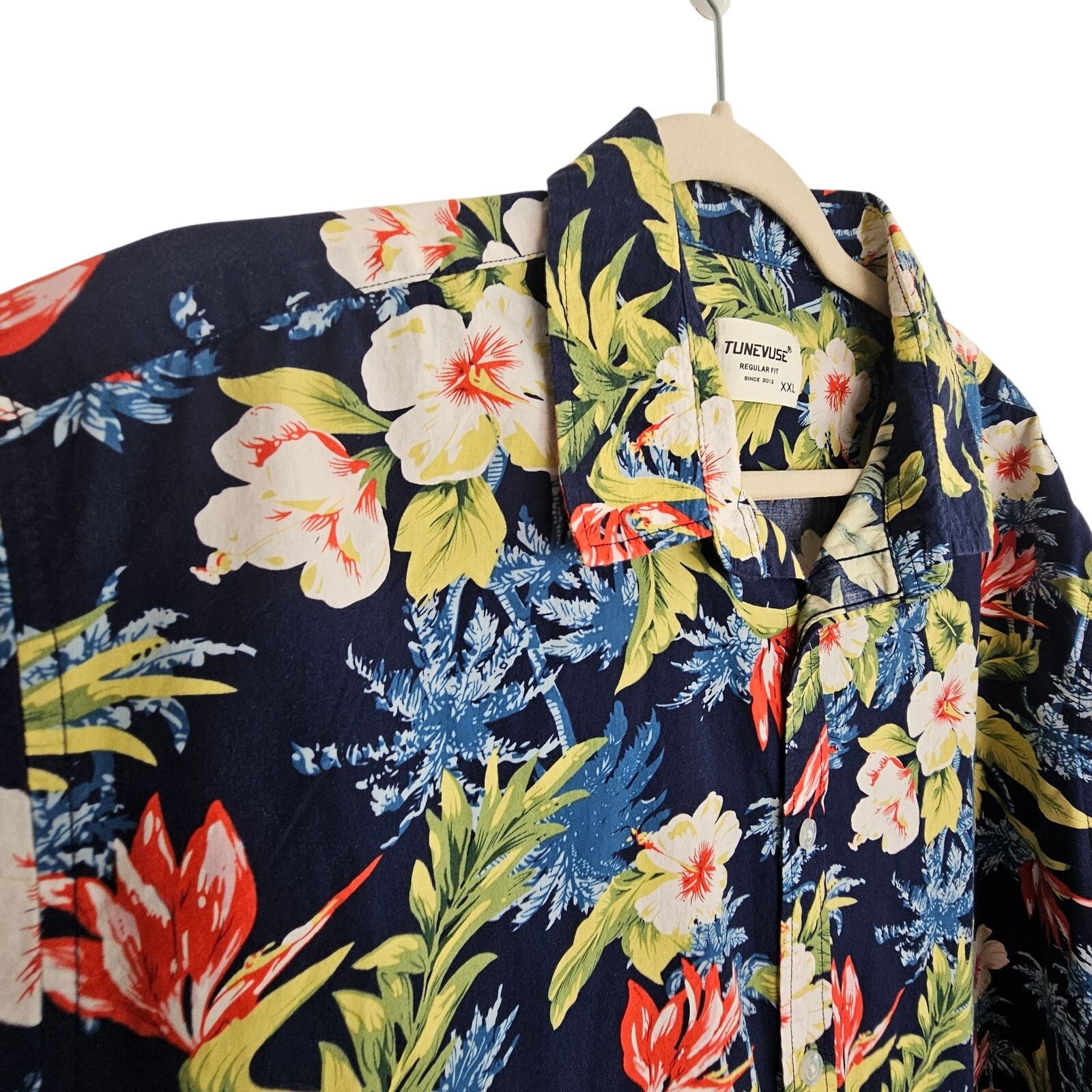 Tundra Tunevuse Mens Floral Button Shirt Size XXL Preppy Tropical Size US XXL / EU 58 / 5 - 6 Thumbnail