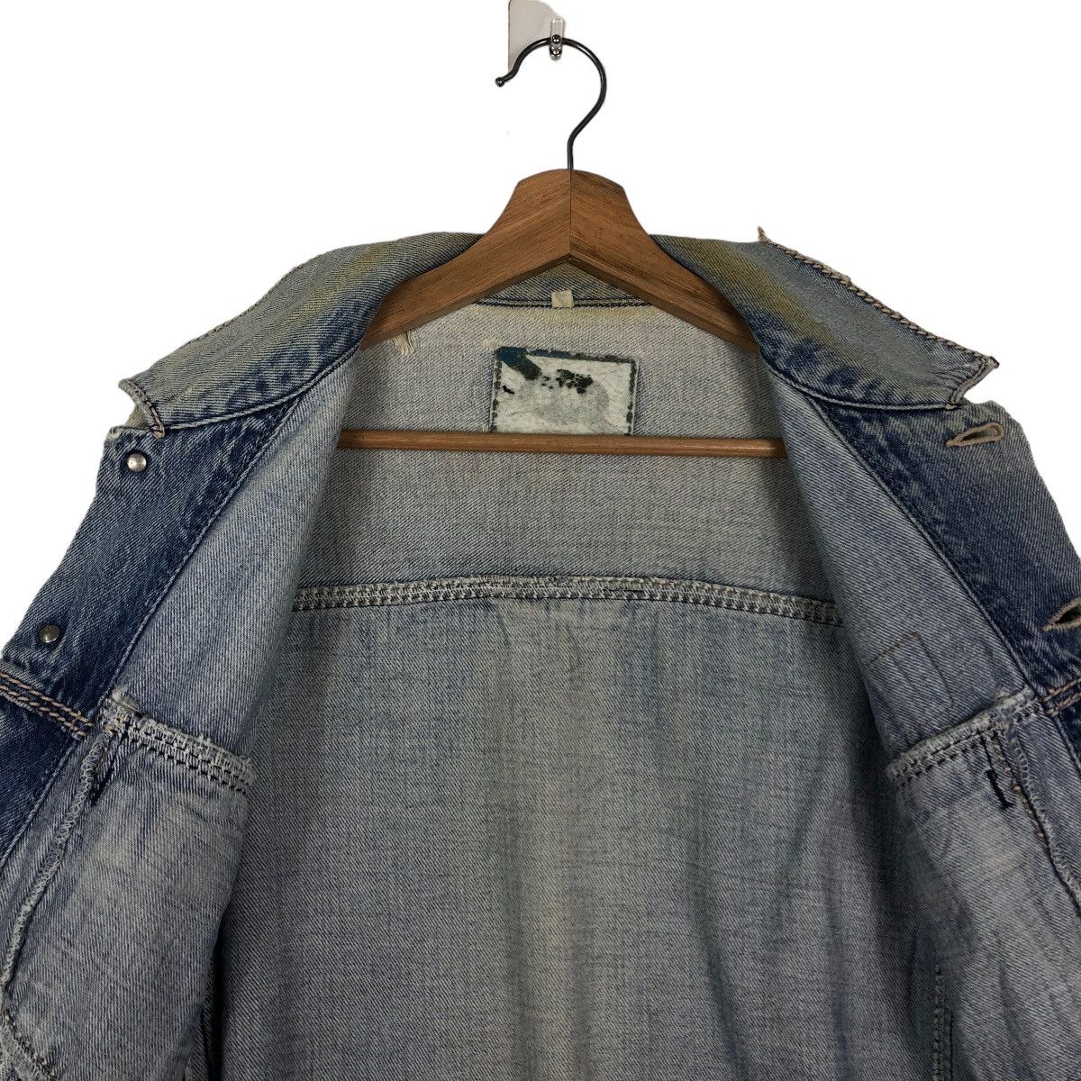 Japanese Brand 🔥Vintage Trucker Denim Jacket Racing Pirelli Italy Big Logo Size US M / EU 48-50 / 2 - 12 Thumbnail