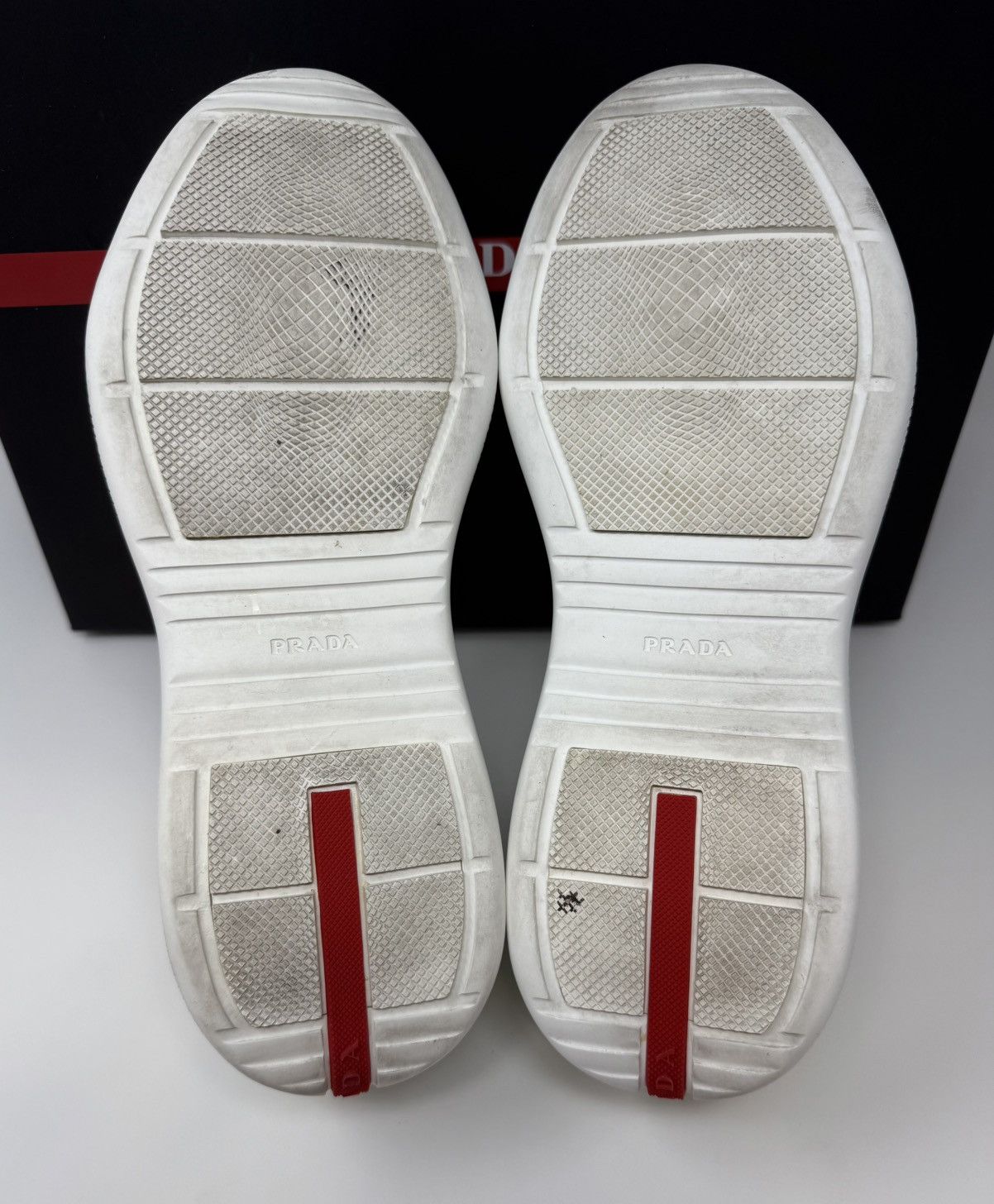 Prada Prada Americas Cup Sneaker Dew/Silver Size US 9 / EU 42 - 4 Thumbnail