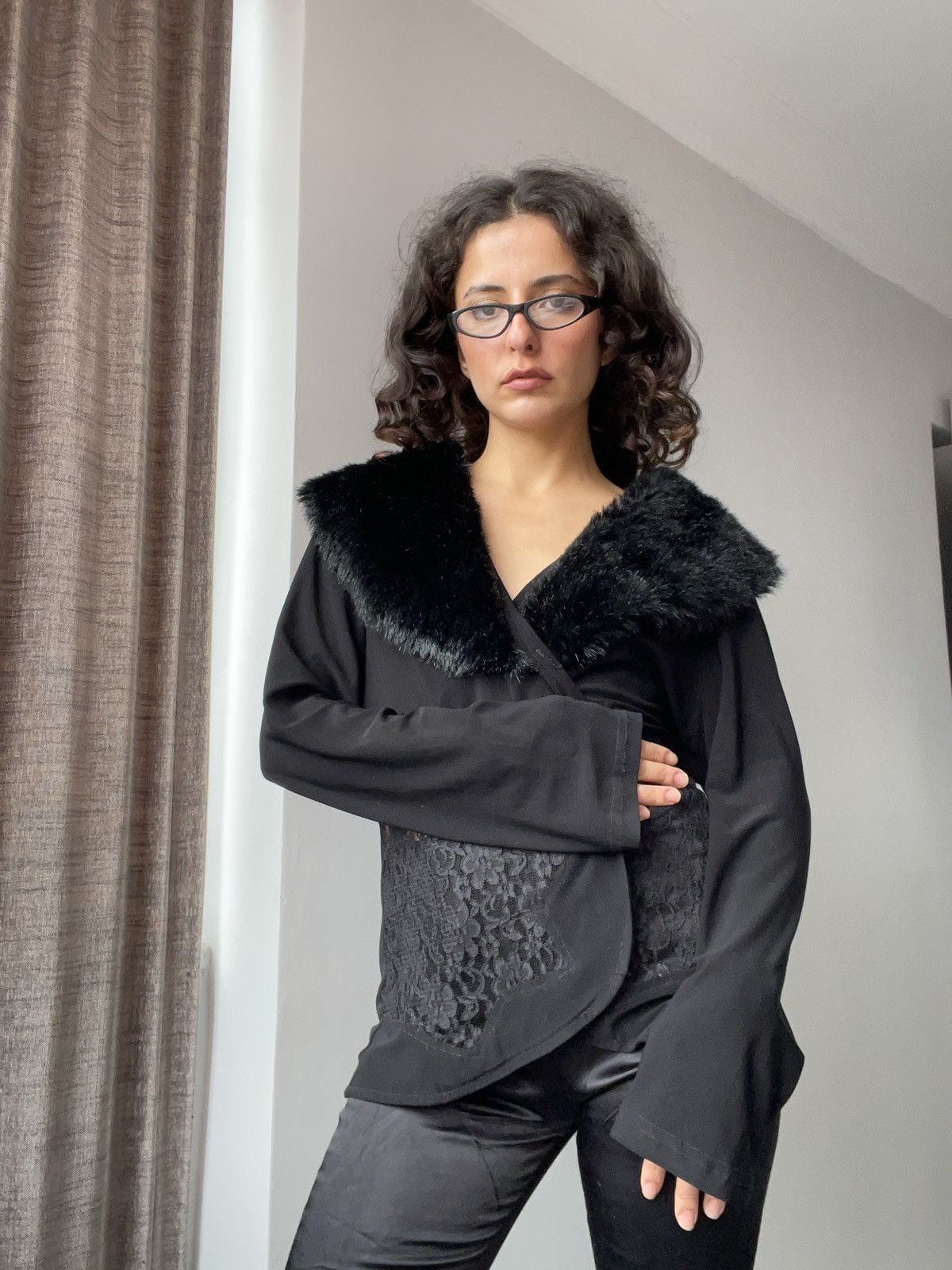 Vintage y2k fluffy jacket Size L / US 10 / IT 46 - 3 Thumbnail