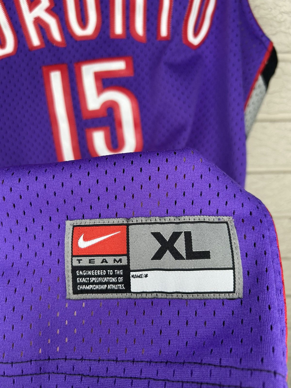Nike Vintage 90s Nike Toronto Raptors Vince Carter Jersey Size US XL / EU 56 / 4 - 6 Thumbnail