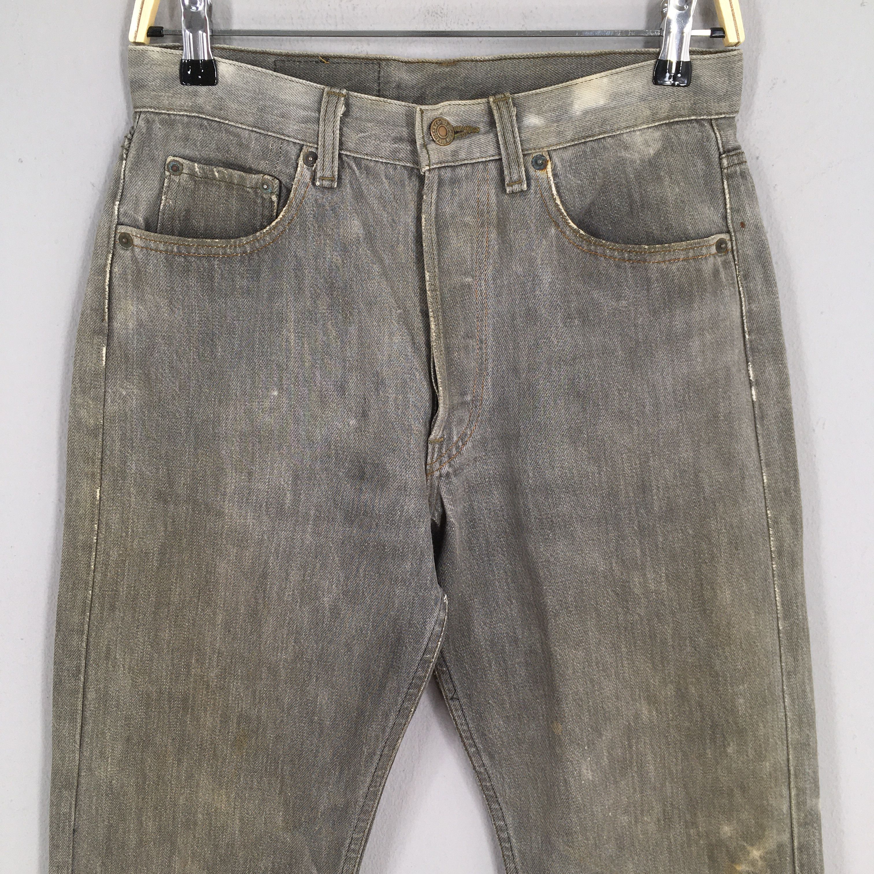 Levi's Size 27x26.5 Vintage 90s Levi's 501 Faded Black Jeans S520 Size 27" / US 4 / IT 40 - 2 Thumbnail