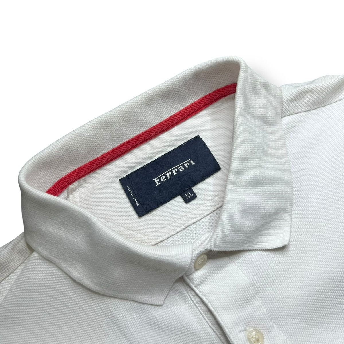 Ferrari White Ferrari Polos Size US L / EU 52-54 / 3 - 3 Thumbnail