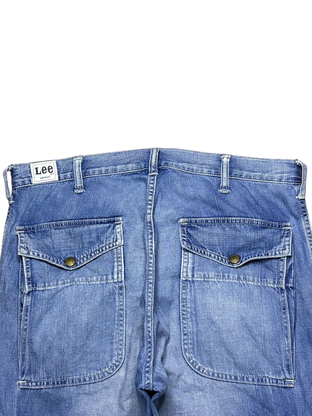 Lee Vintage Lee Sanforized Cargo Bush Pant Distress Flare Jeans Size US 35 - 8 Thumbnail