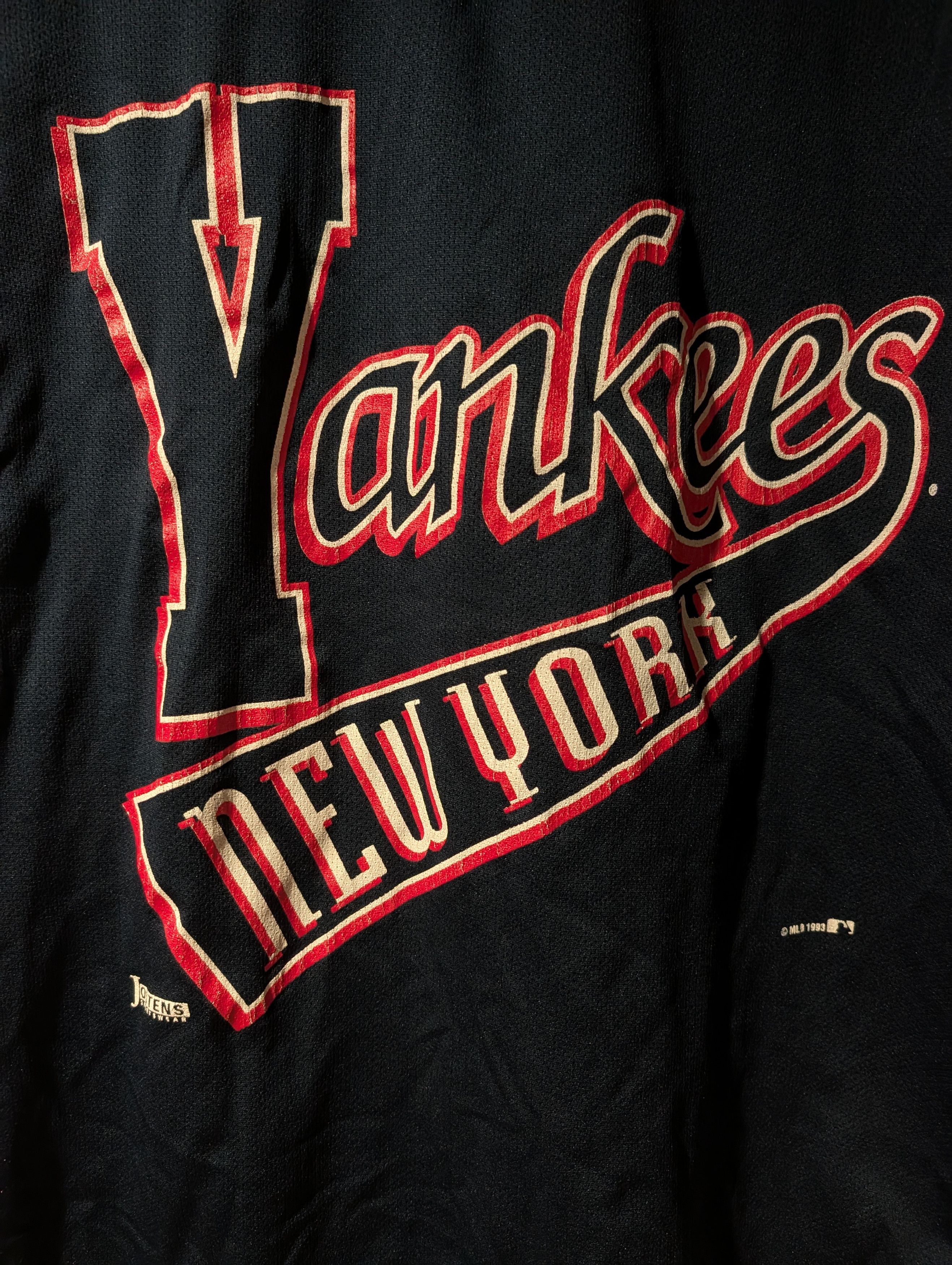 MLB Vintage 1993 New York Yankees MLB Jersey V-Neck Mesh Mens Size US XXL / EU 58 / 5 - 2 Thumbnail