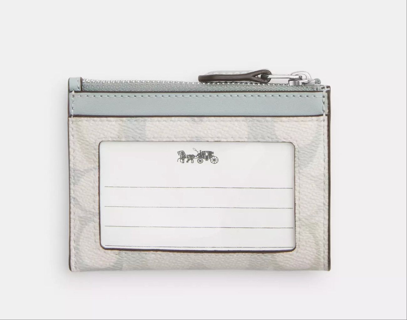 Coach Mini Skinny Id Case In Signature Canvas CEC49 Size ONE SIZE - 6 Thumbnail