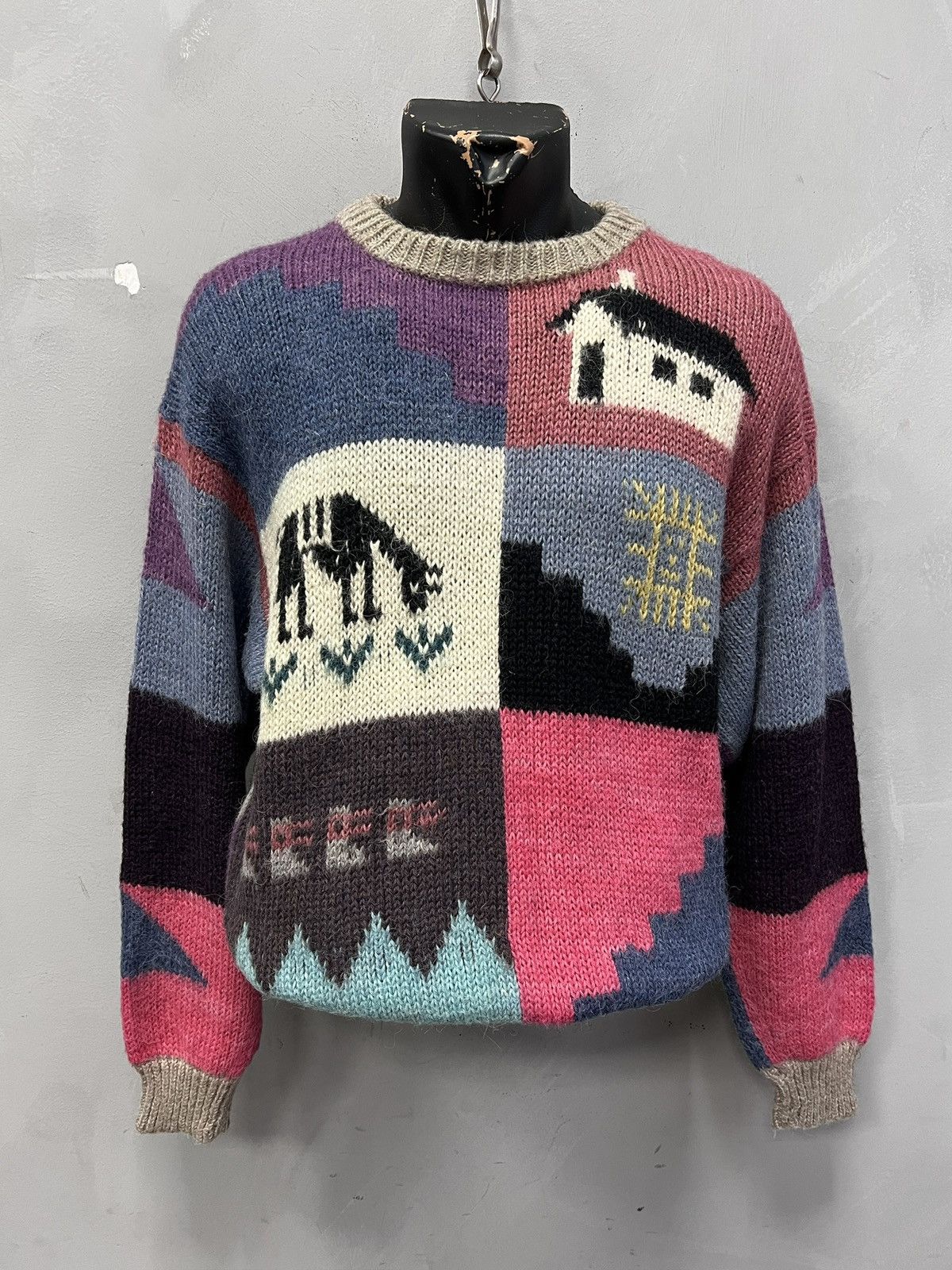 Lacoste Lacoste style JPG Wool Patchwork Knit Sweater Knitted y2k Size US L / EU 52-54 / 3 - 1 Thumbnail