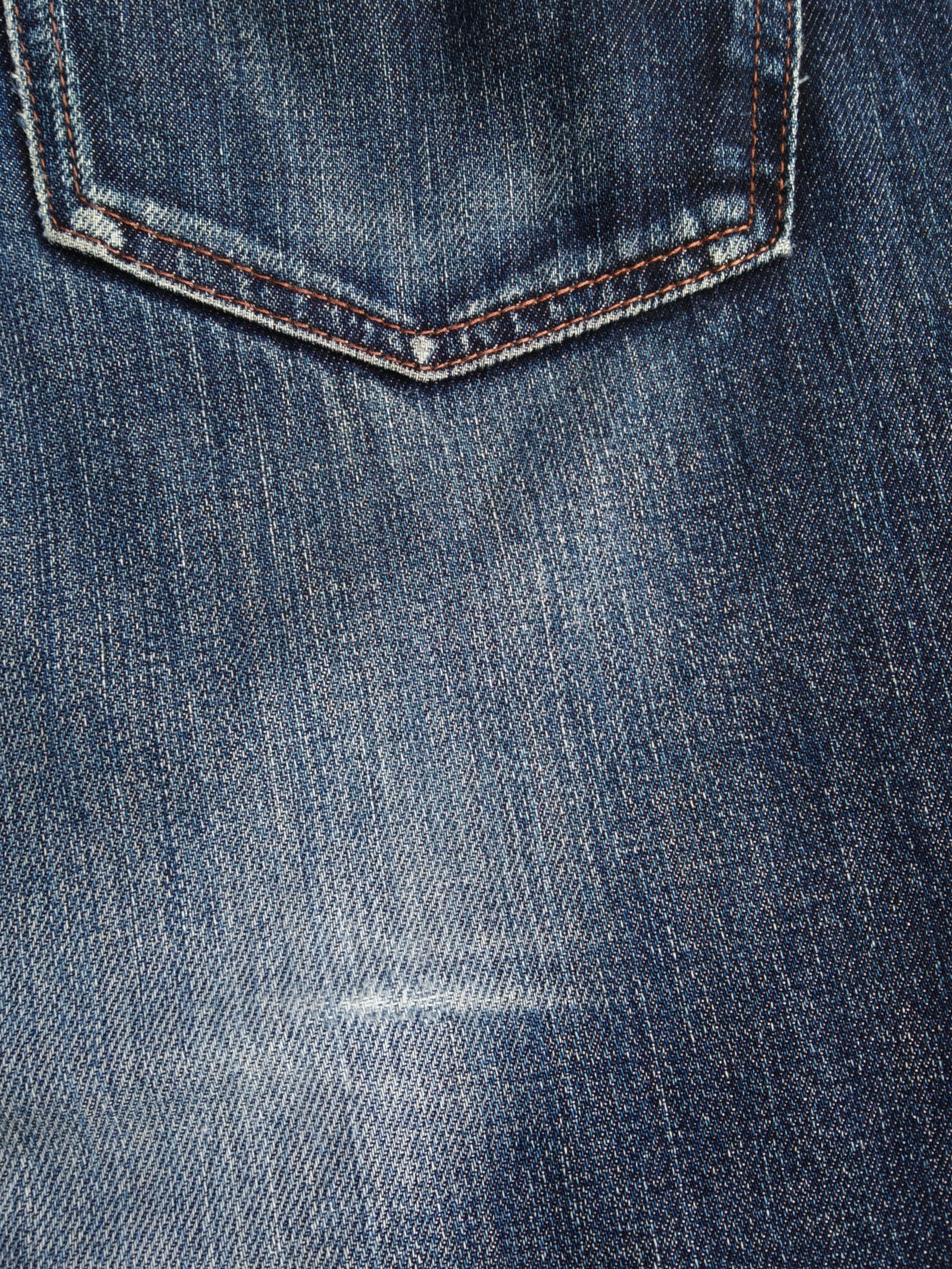 Japanese Brand Vintage UJ Uniqlo S003 Faded Blue Distressed Jeans 33x30 Size US 33 - 4 Thumbnail