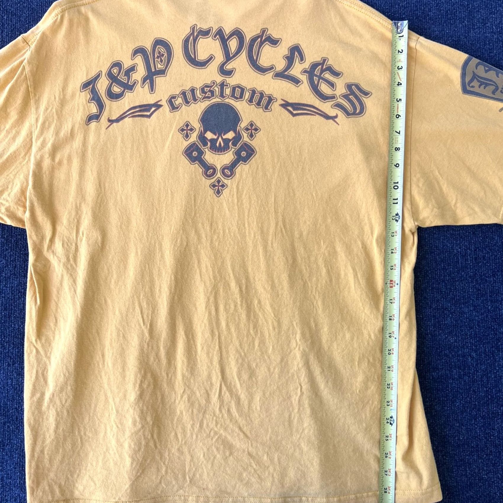 Vintage VINTAGE J&P Cycles Shirt Mens 2XL Yellow Biker Motorcycle Custom Graphic Eagle Skull 1979 Size US XXL / EU 58 / 5 - 4 Thumbnail