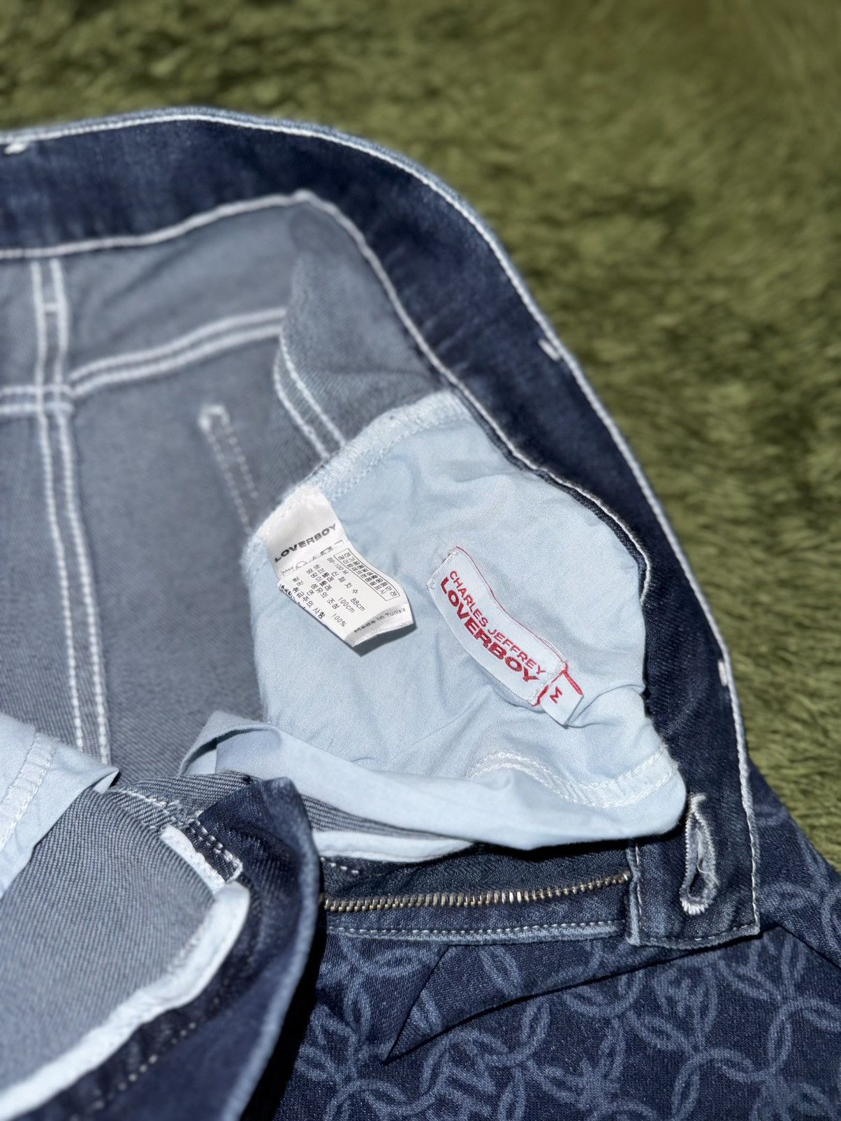 Charles Jeffrey LOVERBOY [M] Charles Jeffrey Loverboy Geometric Pattern Bootcut Denim Size US 29 - 4 Thumbnail