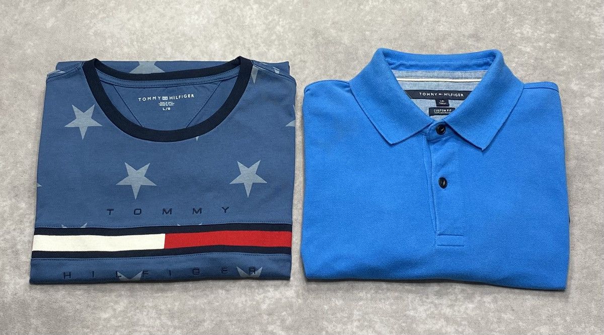Tommy Hilfiger Vintage Tommy Hilfiger Polo/ T-Shirt Bundle Size US L / EU 52-54 / 3 - 1 Thumbnail