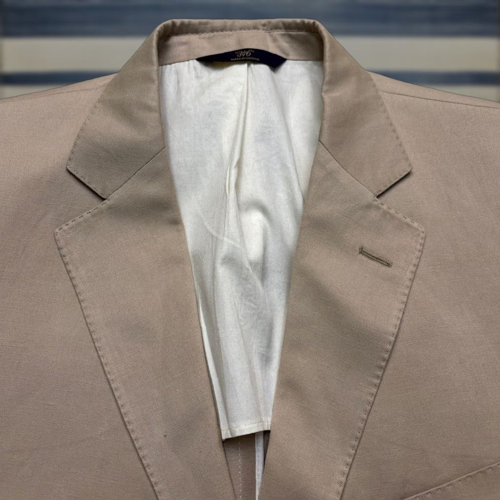 VINTAGE Brooks Brothers Men's Blazer Jacket Sz 42R Cotton Linen
