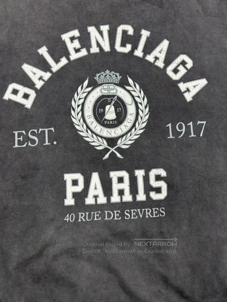 Balenciaga Balenciaga Paris Crown Wheat Vintage Hoodie. Size US M / EU 48-50 / 2 - 4 Thumbnail