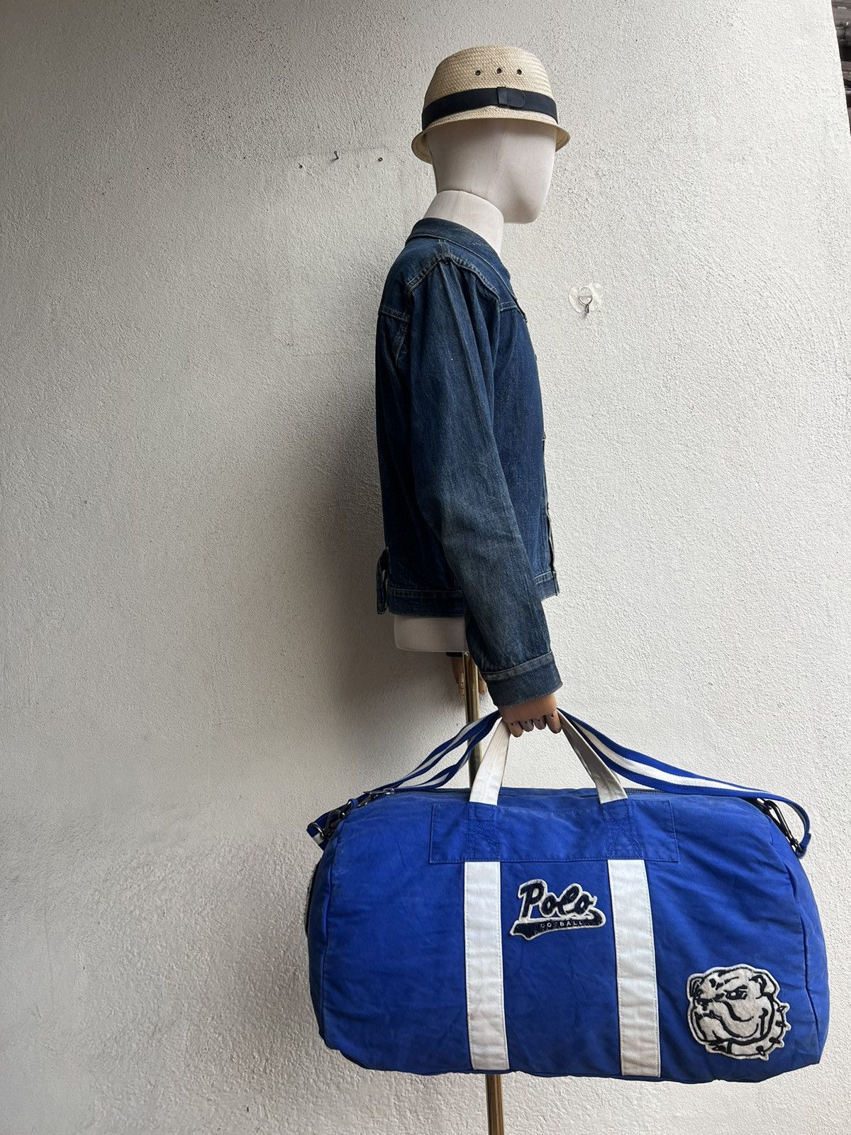 Polo Ralph Lauren Vintage Ralph Lauren Football Muddy Dirty Duffle Teavel Bag Size ONE SIZE - 2 Thumbnail
