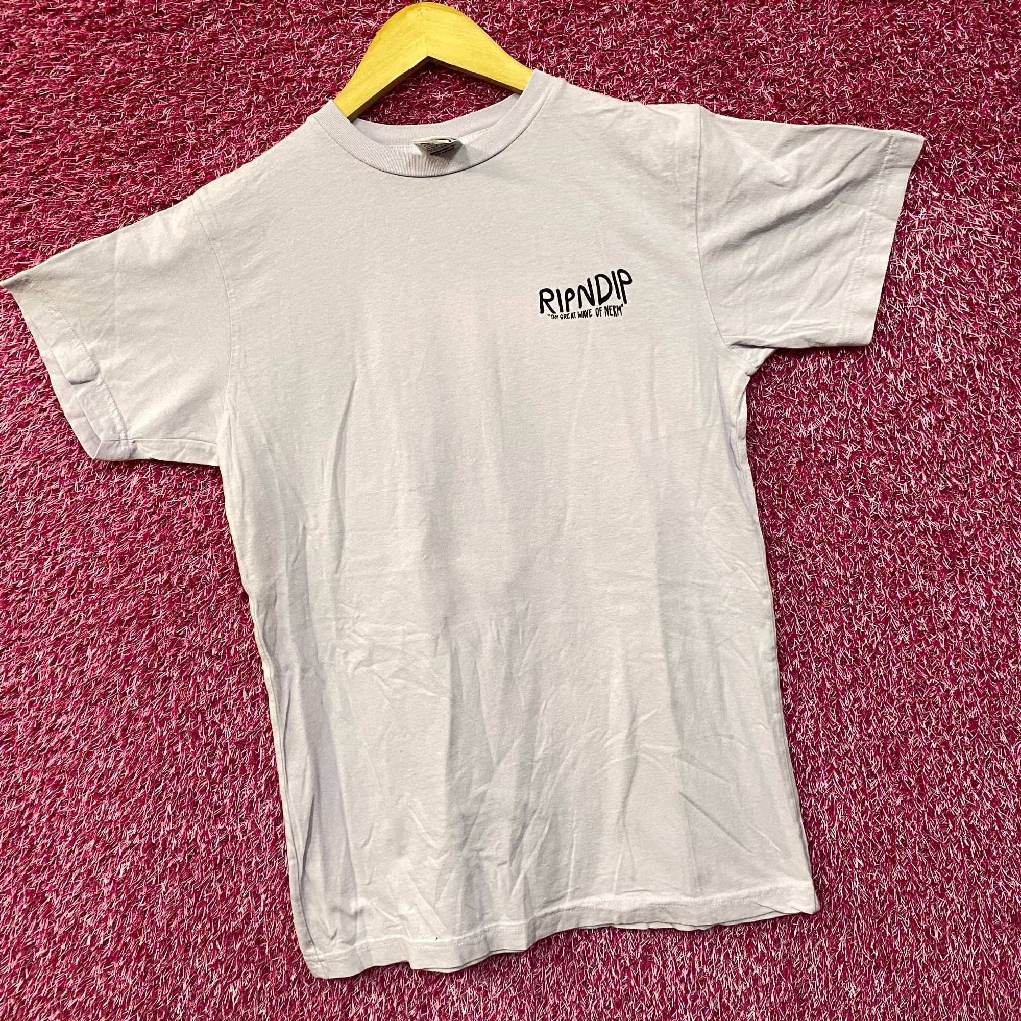 RIPNDIP RIPNDIP Great Wave Lord Nermal Graphic Design T-Shirt Small Size US S / EU 44-46 / 1 - 3 Thumbnail