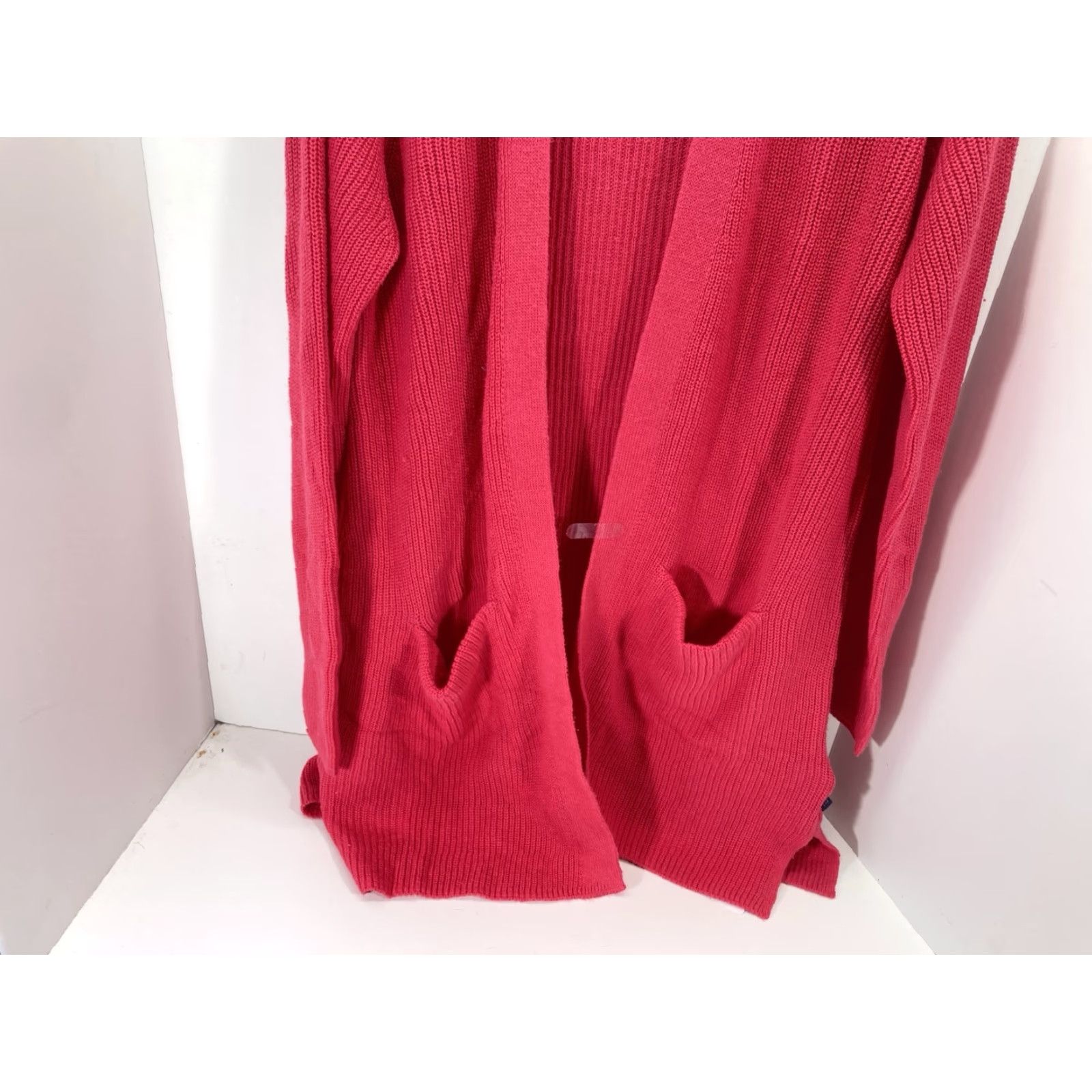 Gap Gap Cardigan Women Long Sleeve Open Knit Pink Raspberry Pockets M NWT sweater Size M / US 6-8 / IT 42-44 - 3 Thumbnail