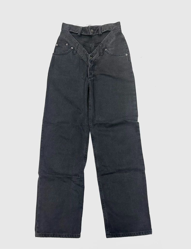 Yohji Yamamoto Y/Project Double Waist Deconstructed Jeans Size US 26 / EU 42 - 1 Thumbnail