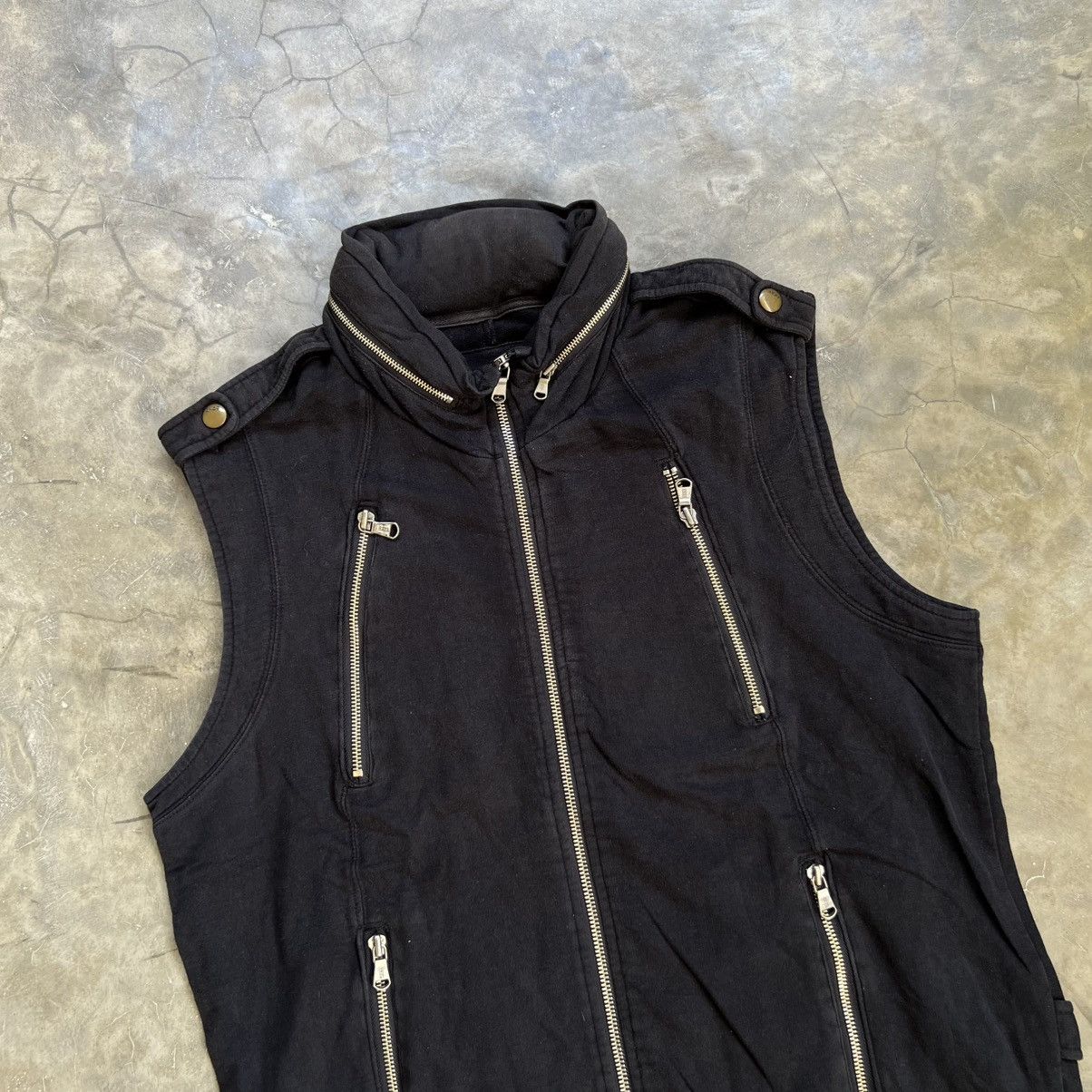 14th Addiction 2000s DOHC Vkei Style Zip Pocket Hooded Vest Size US L / EU 52-54 / 3 - 4 Thumbnail
