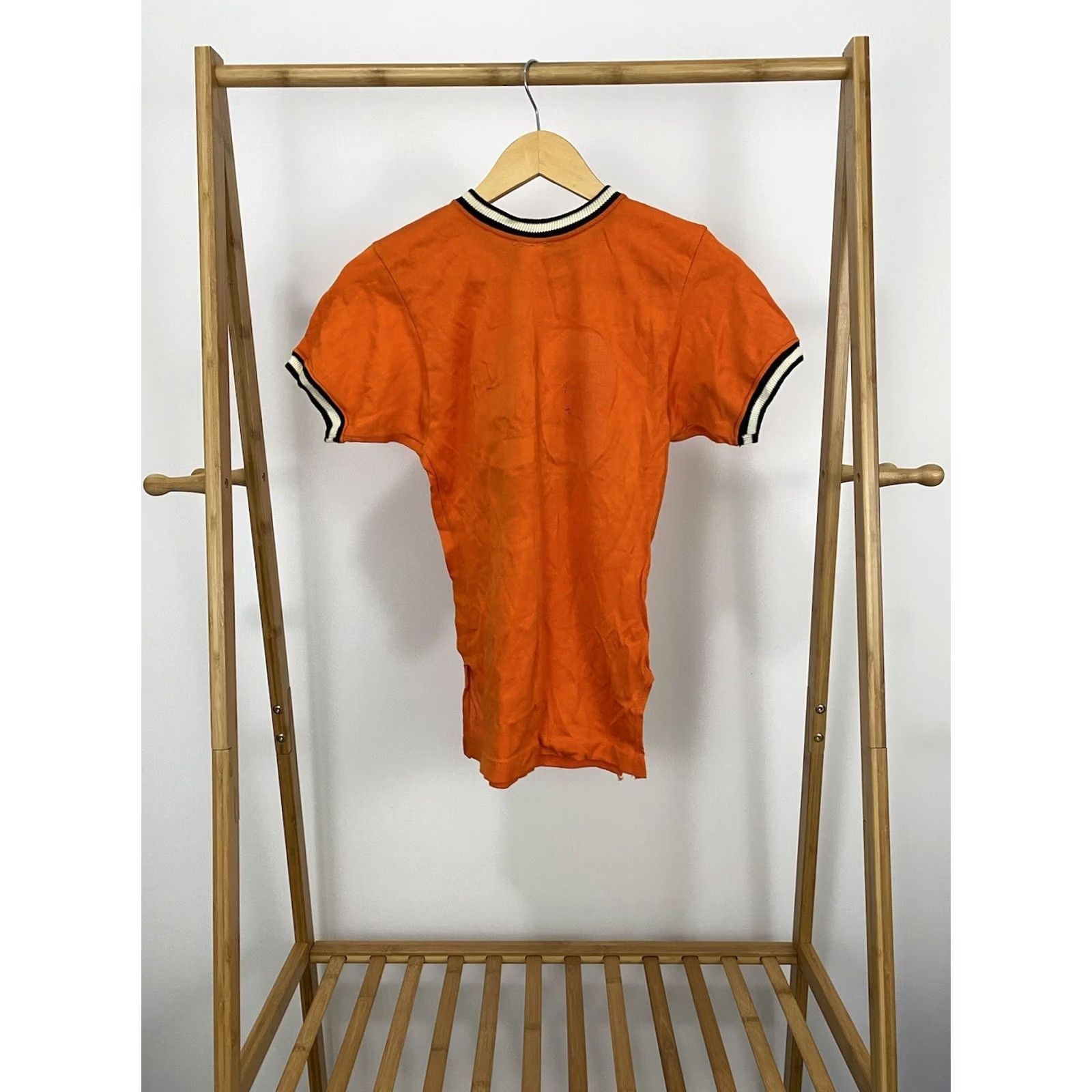 Southern Tide VINTAGE 60s Southern Athletic Striped Trim Jersey Shirt Orange Mens S Size US S / EU 44-46 / 1 - 2 Thumbnail