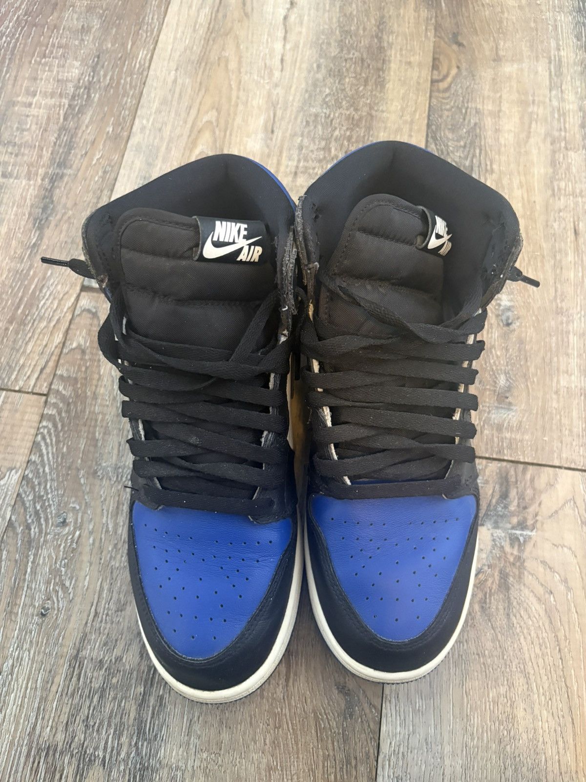 Jordan Brand Air Jordan 1 Retro High OG GS Royal Toe Size US 8.5 / IT 38.5 - 3 Thumbnail