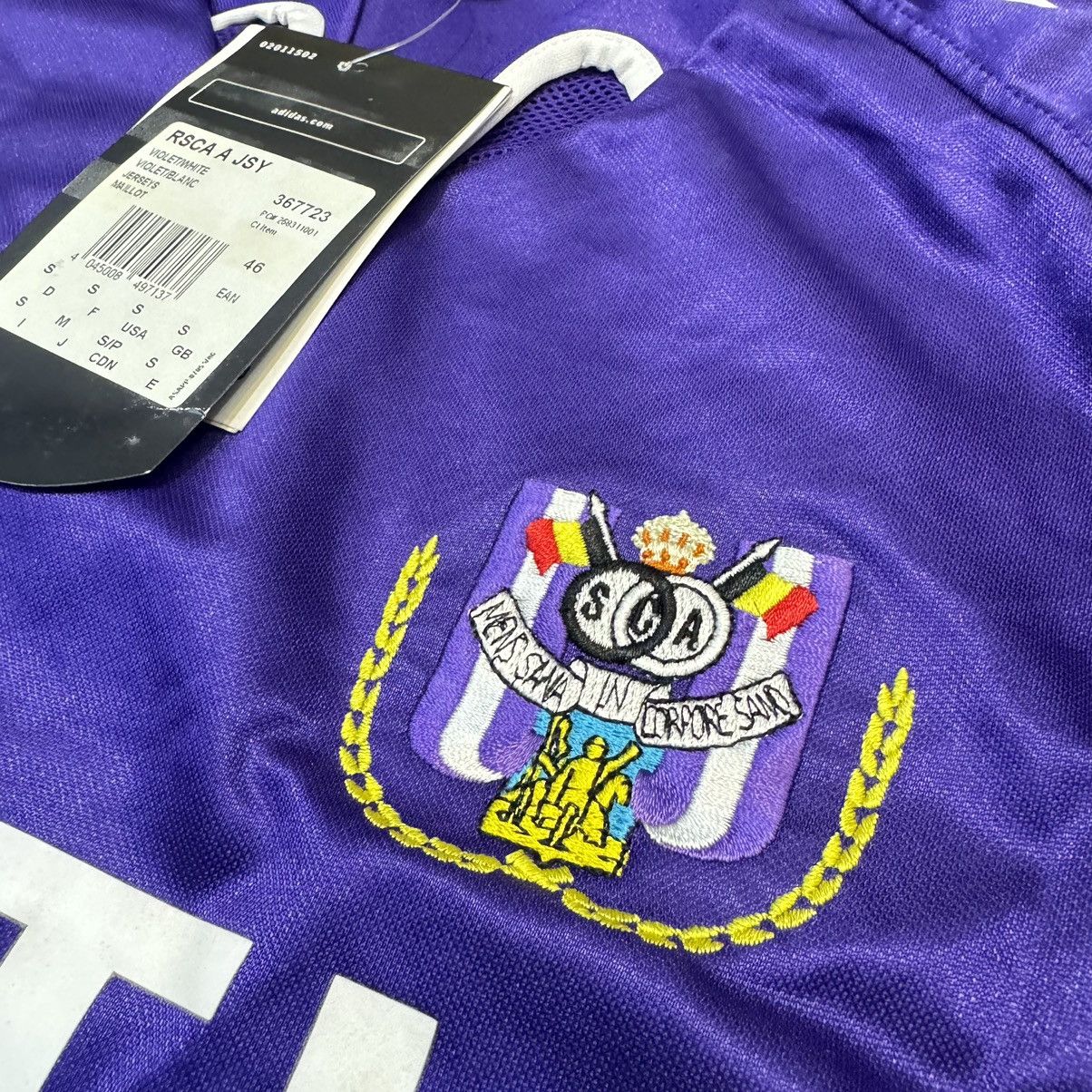 Adidas Anderlecht 03/04 away shirt #3 Deschacht (bnwt) Size US S / EU 44-46 / 1 - 5 Thumbnail