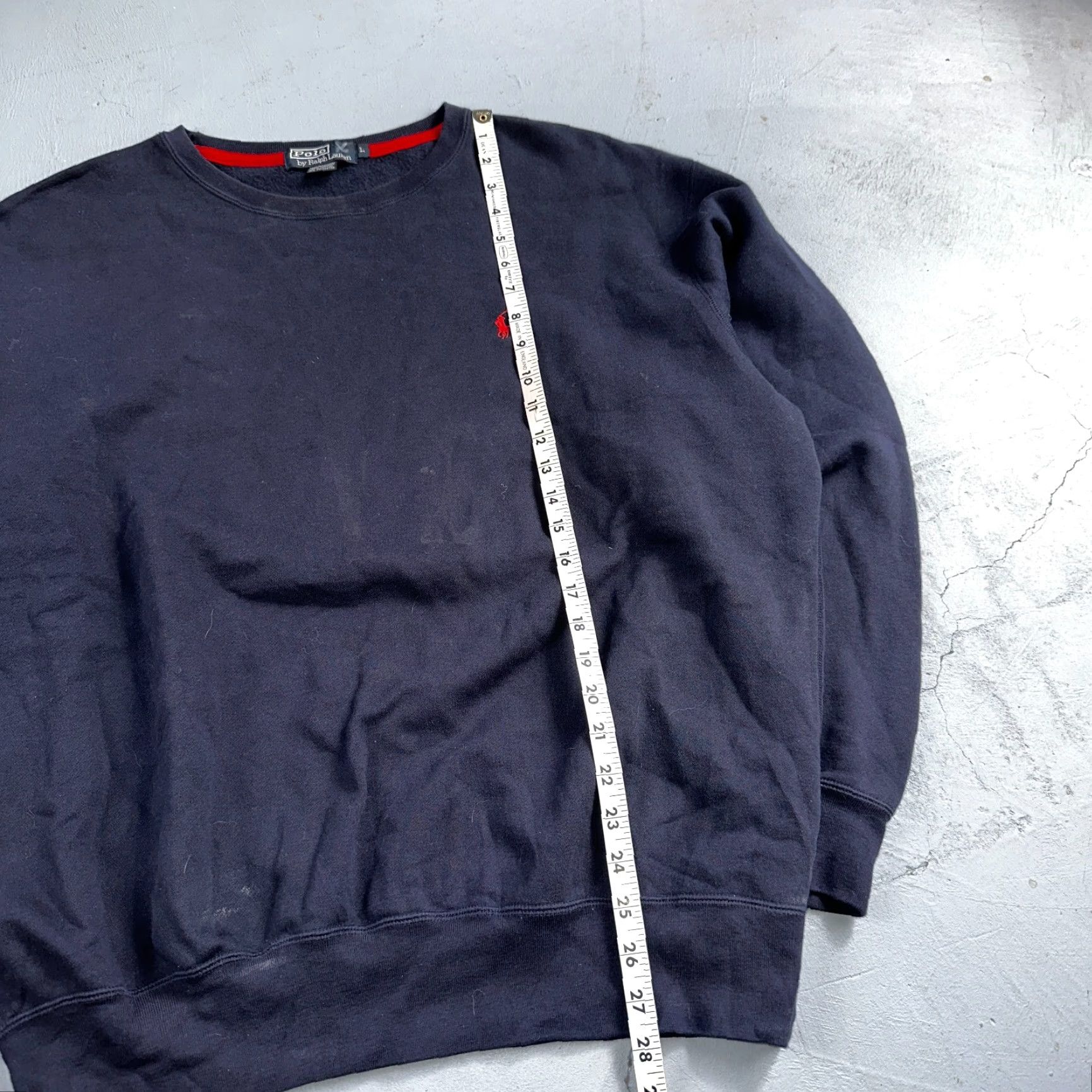 Polo Ralph Lauren VINTAGE Polo Ralph Lauren Sweatshirt Men L Blue Crewneck 90s Pony Embroidered Pullover Shirt Size US L / EU 52-54 / 3 - 5 Thumbnail