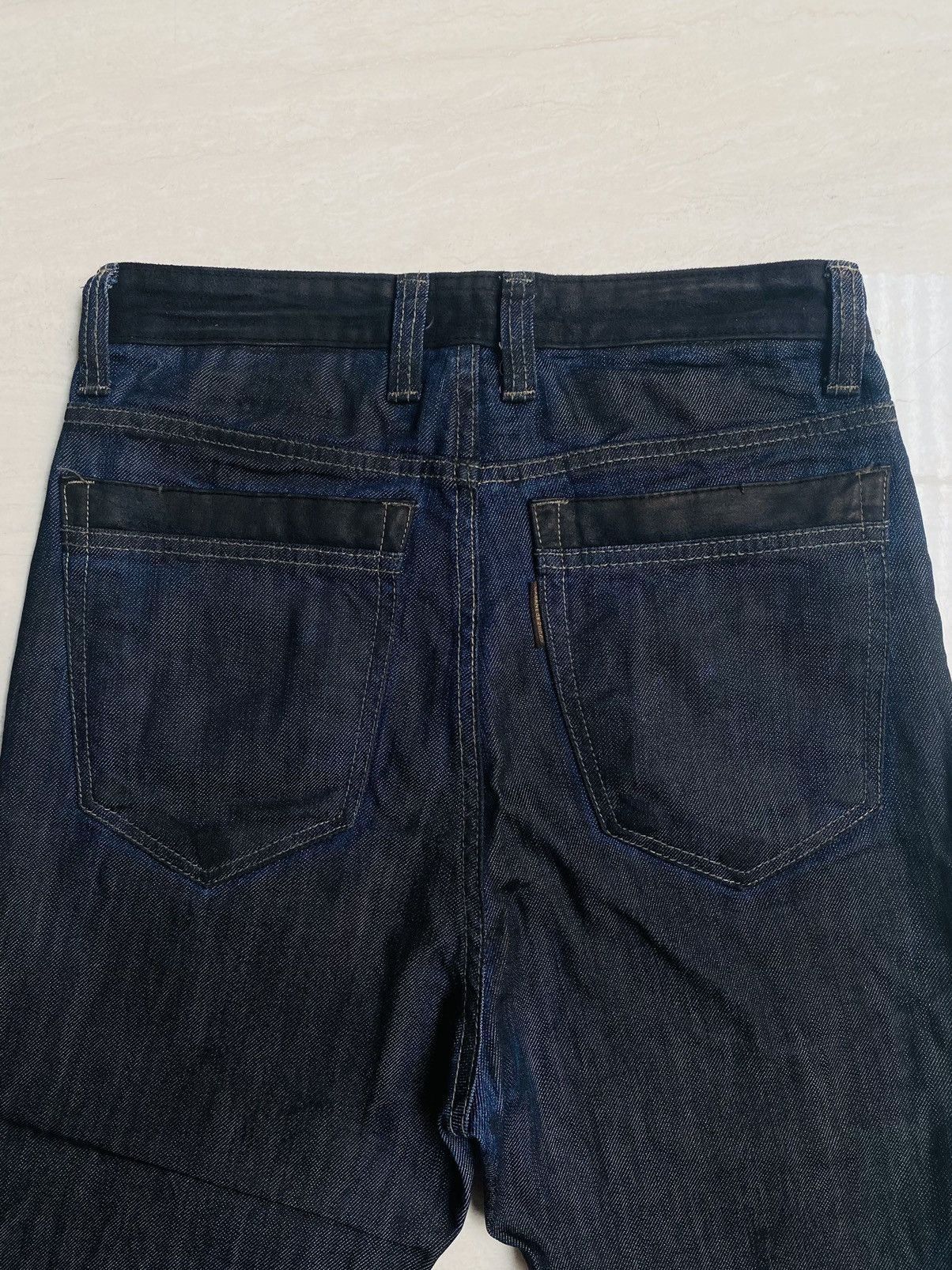 CABANE de ZUCCa Cabane de Zucca Issey Miyake Coated Denim Suede Size US 29 - 12 Thumbnail