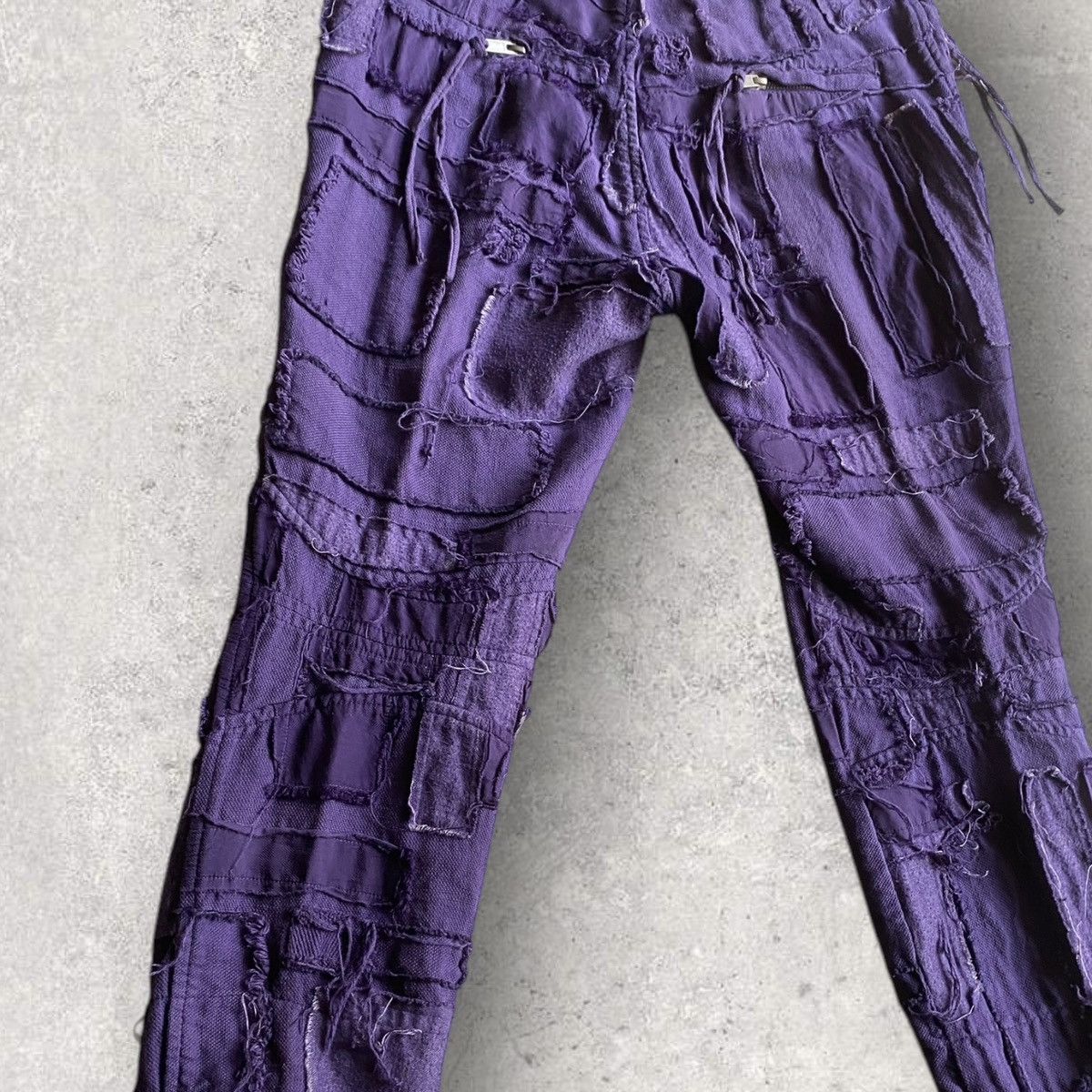 Haider Ackermann SS16 Scab Patchwork Cropped Sweatpants Size US 32 / EU 48 - 6 Thumbnail