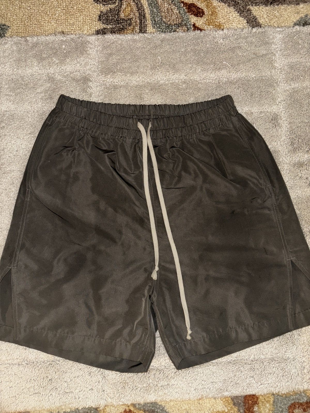 Rick Owens Rick Owens Grey Lido Nylon Boxer Shorts | Grailed