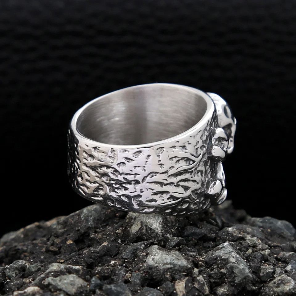 Vintage Pirate Skull Ring Size ONE SIZE - 4 Thumbnail